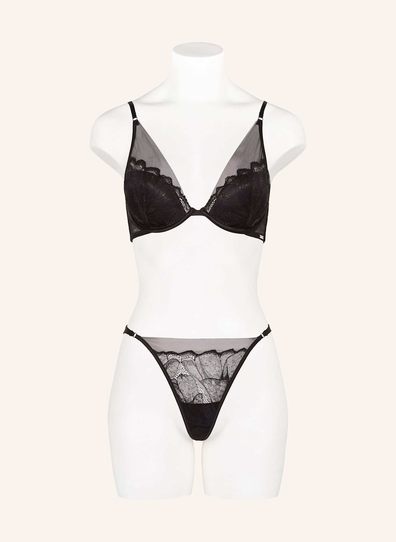 Calvin Klein Bügel-BH CK BLACK FLORAL LACE: SCHWARZ