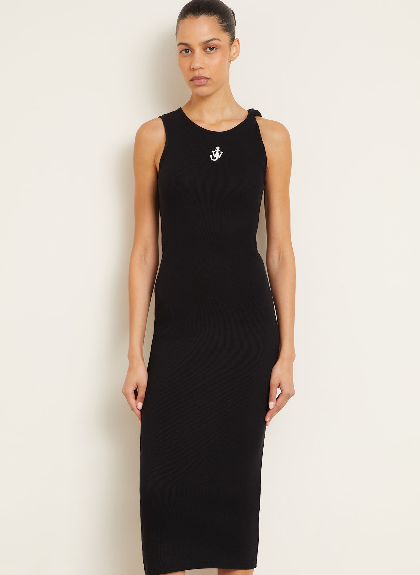 JW ANDERSON Jerseykleid: SCHWARZ