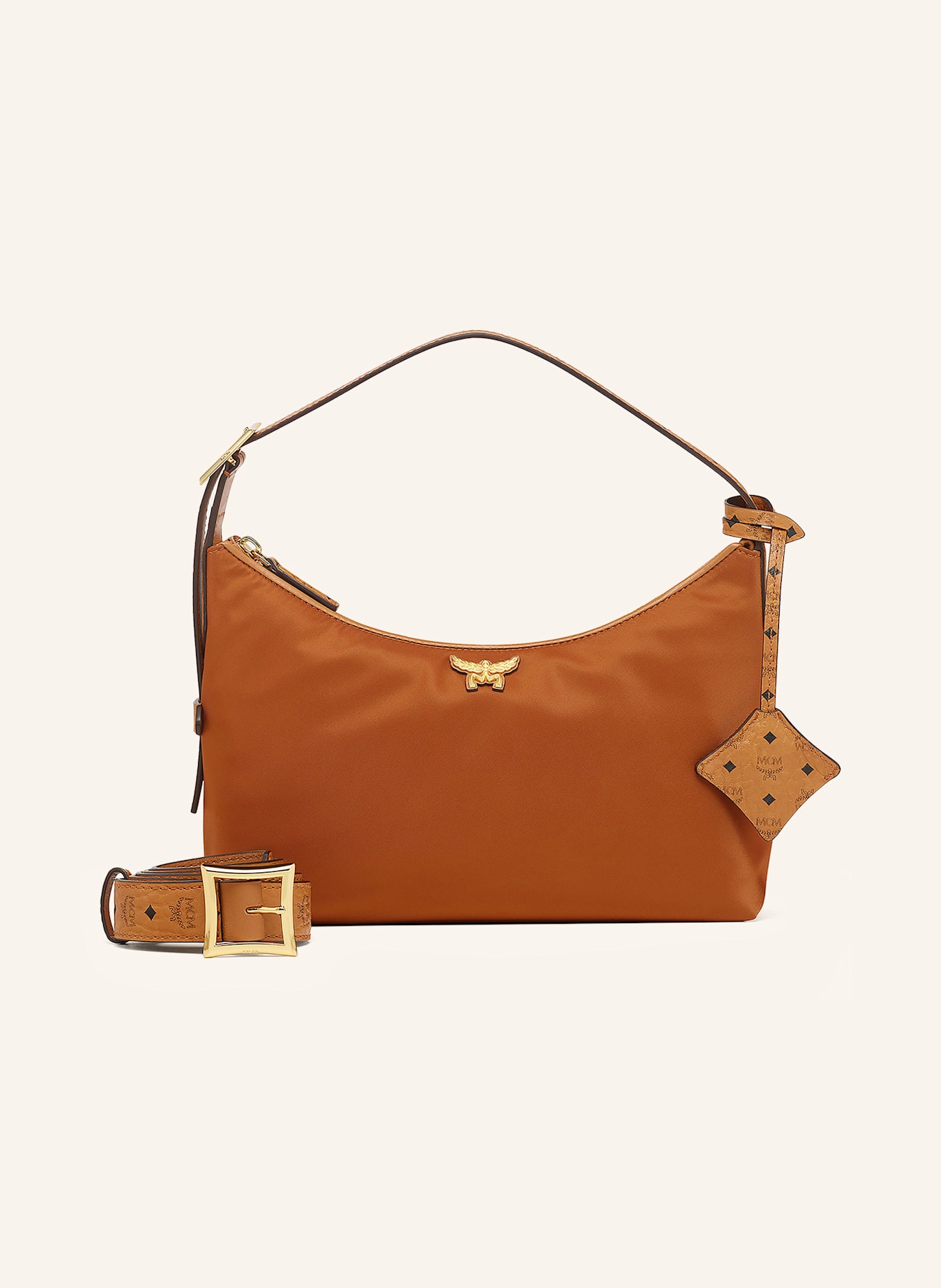 MCM Umhängetasche AREN SMALL: COGNAC