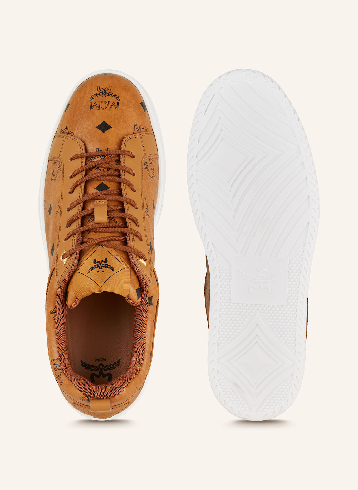 MCM Sneakersy NEO: CO COGNAC