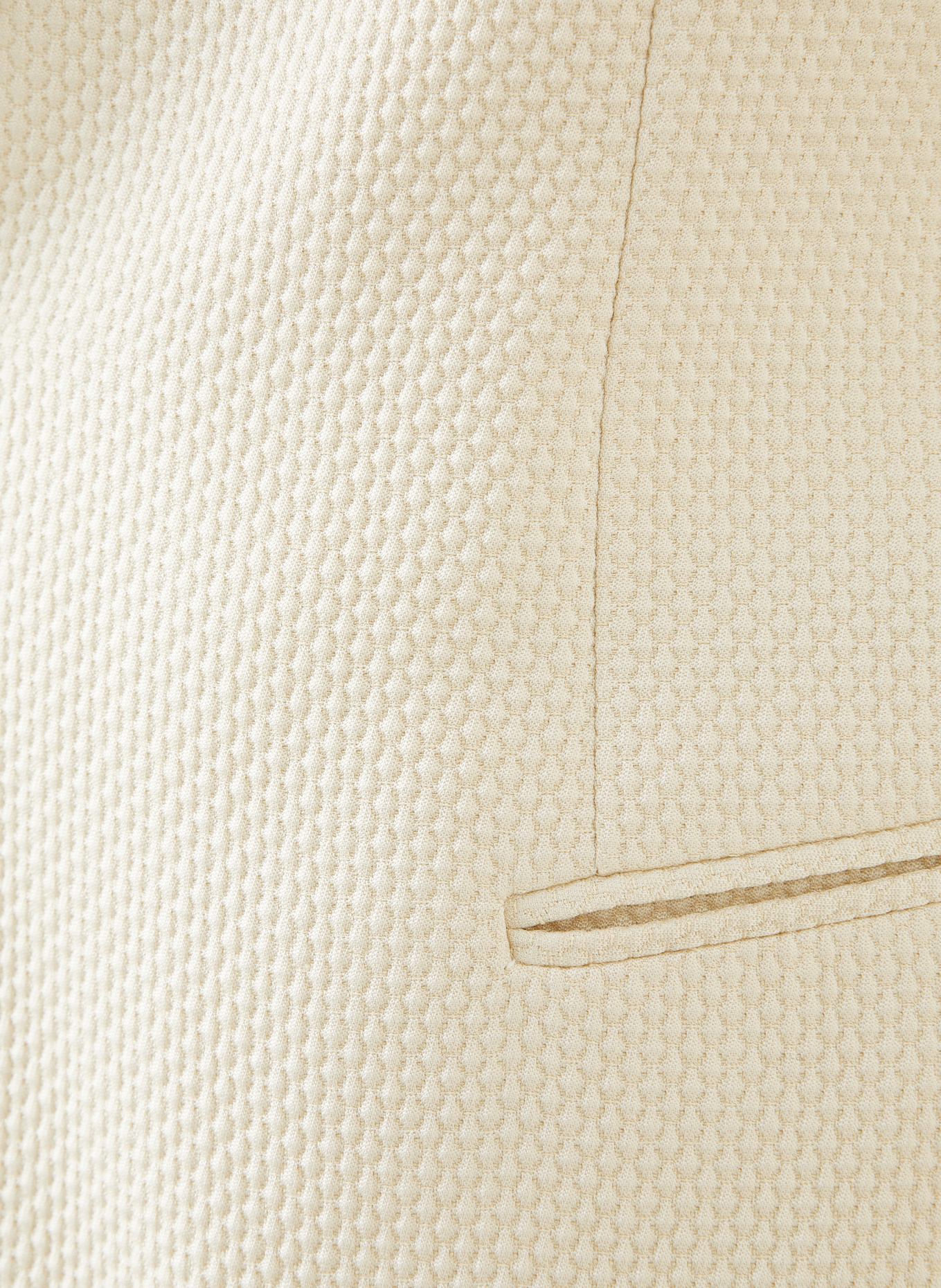 GIORGIO ARMANI Tailored jacket extra slim fit with silk: ECRU