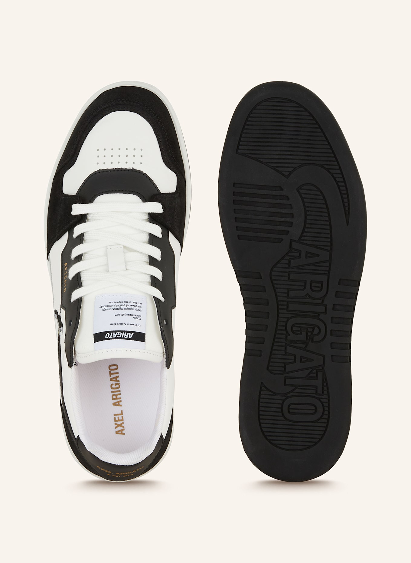 AXEL ARIGATO Sneaker DICE LO BEE BIRD: WEISS / SCHWARZ