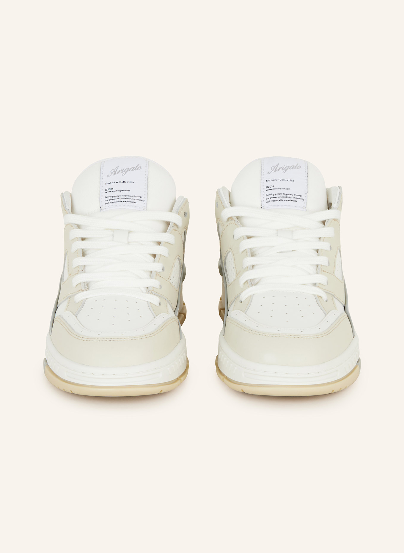 AXEL ARIGATO Sneaker AREA LO: WEISS/ BEIGE/ HELLGRAU