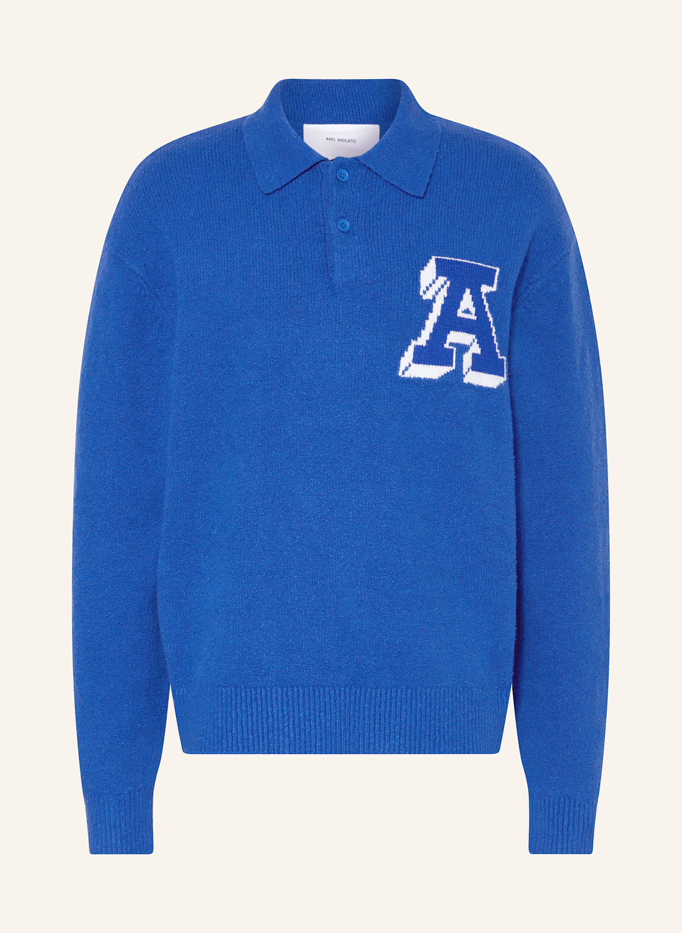 AXEL ARIGATO Strick-Poloshirt: BLAU