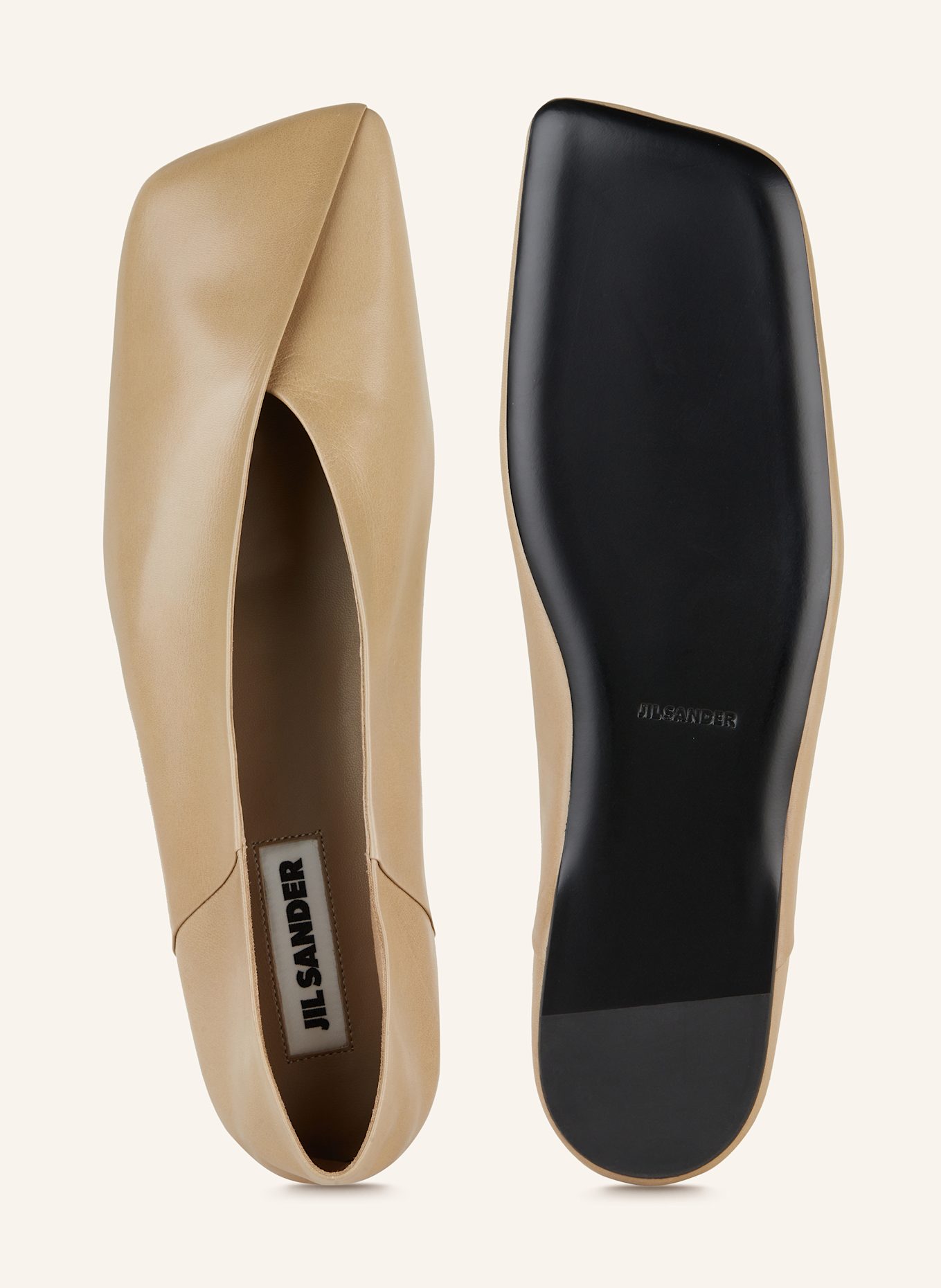 JIL SANDER Ballerinas: BEIGE