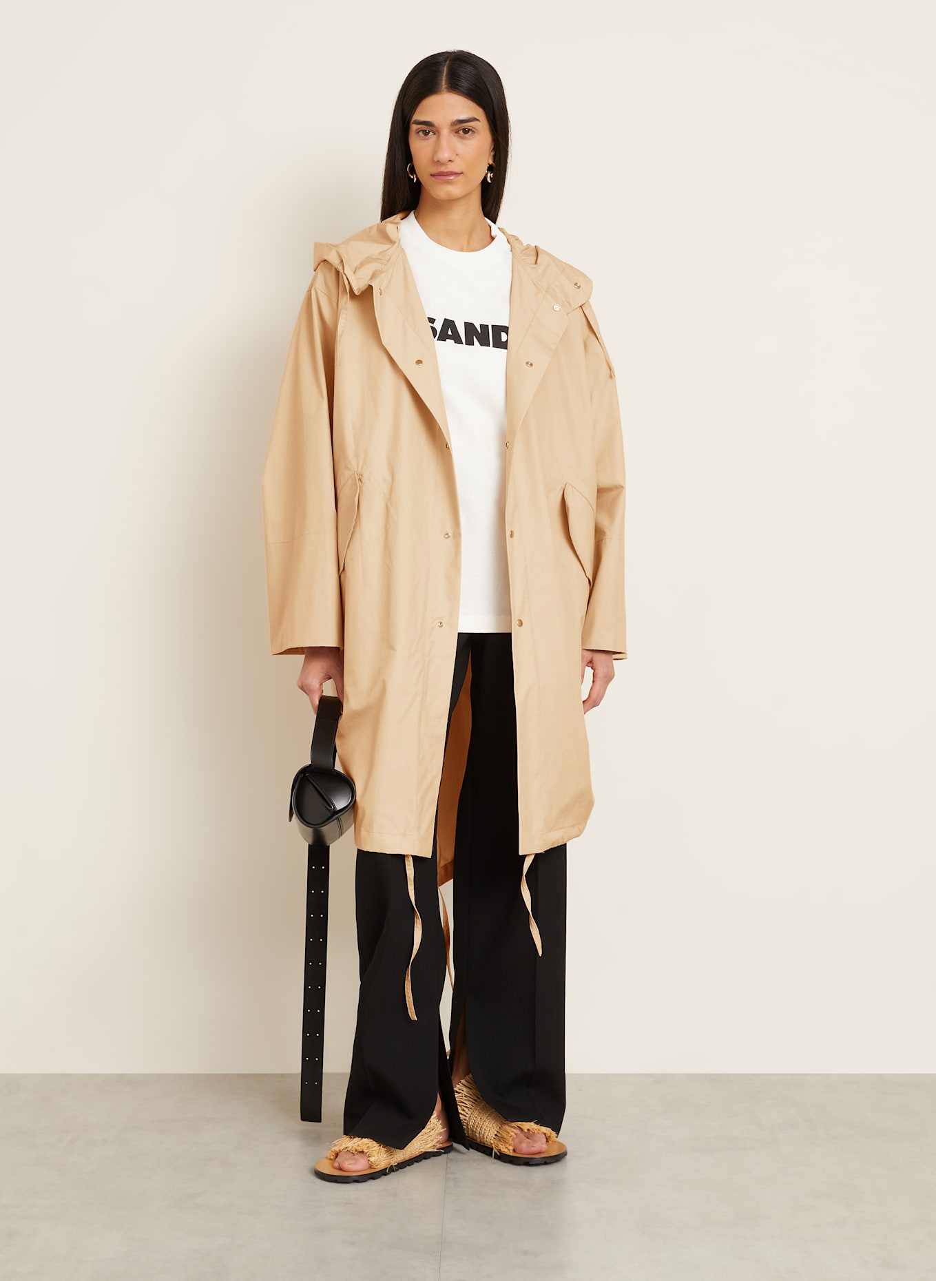 JIL SANDER Parka: CAMEL