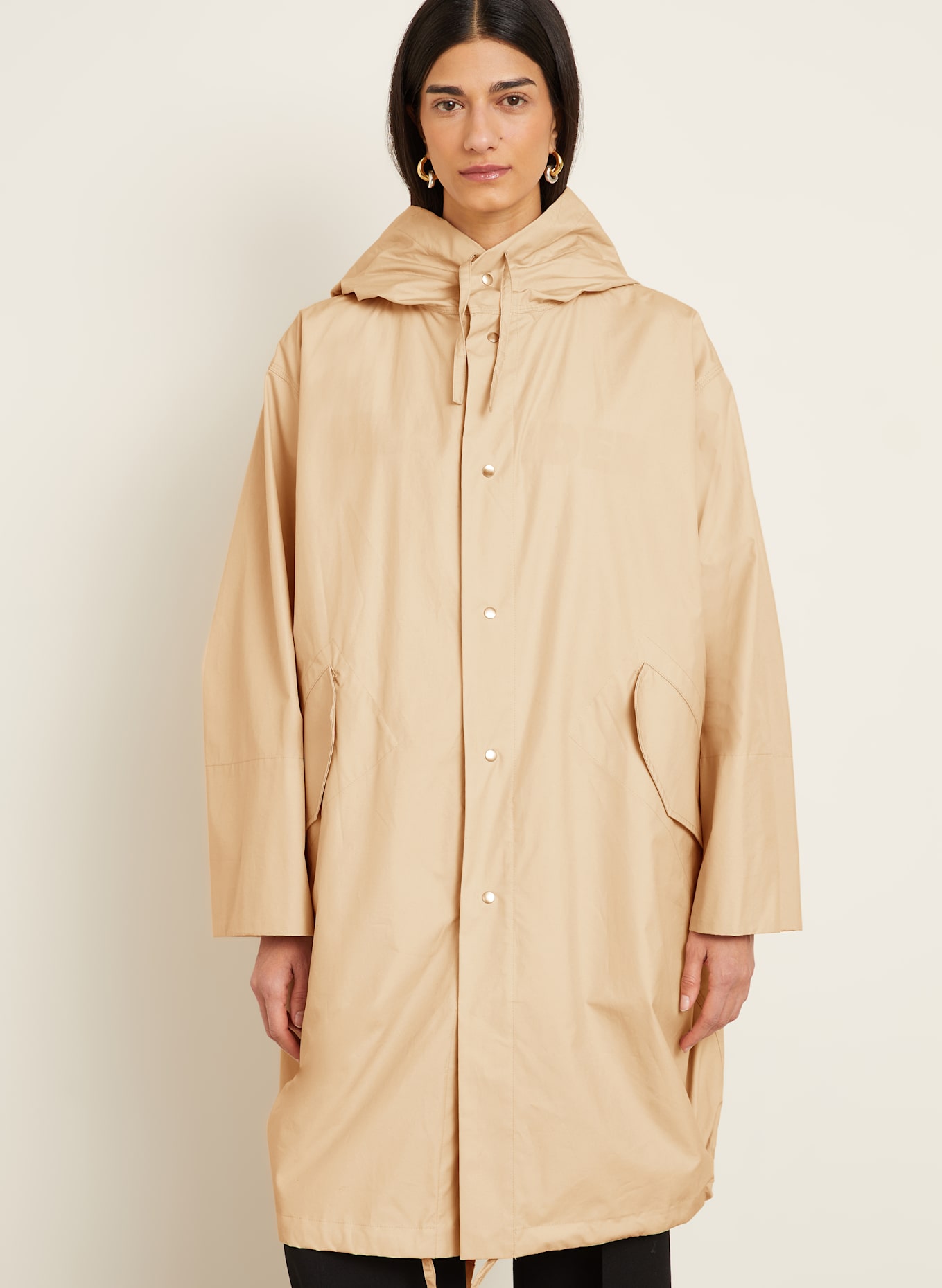 JIL SANDER Parka: CAMEL