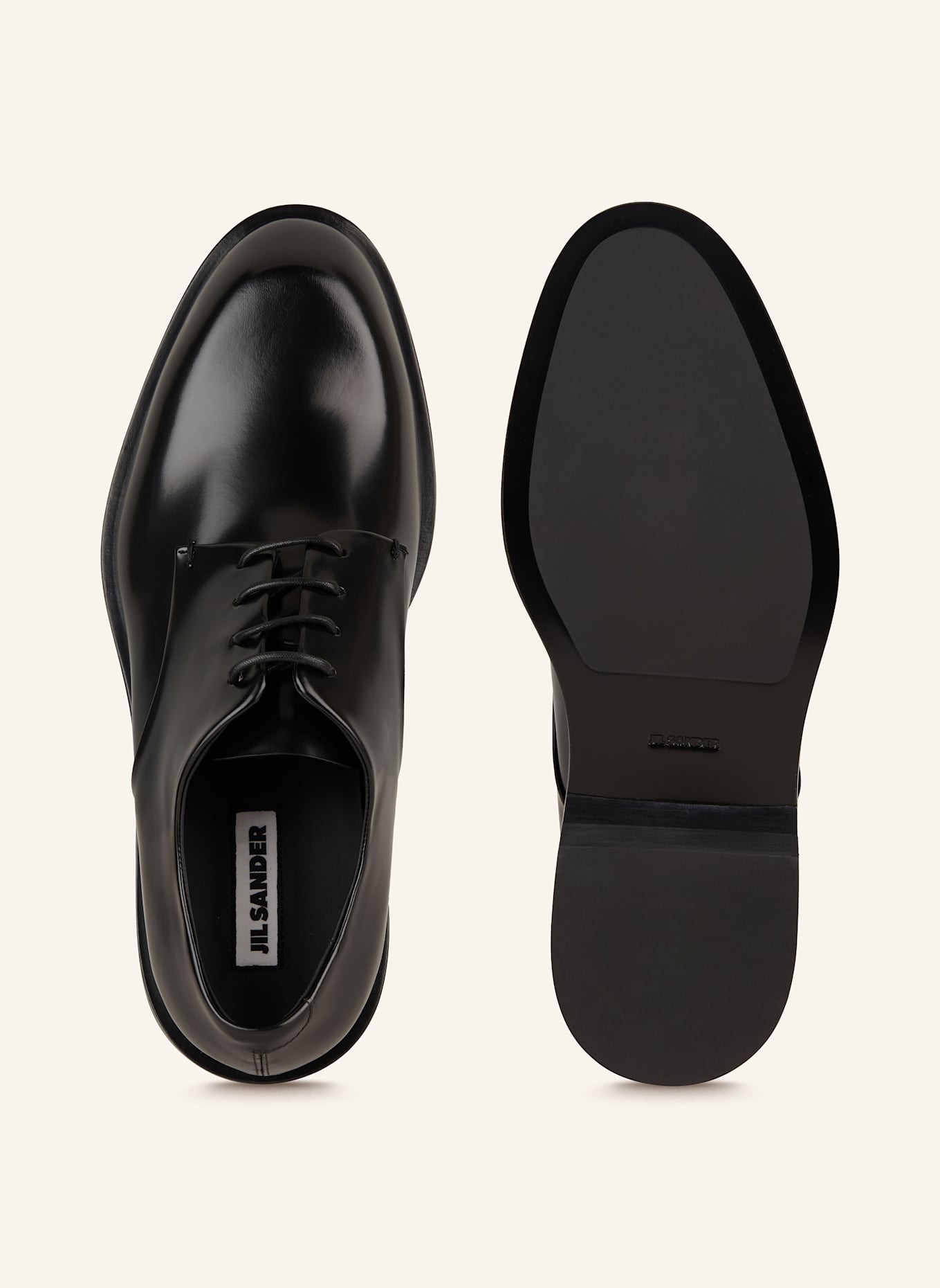 JIL SANDER Schnürer: SCHWARZ