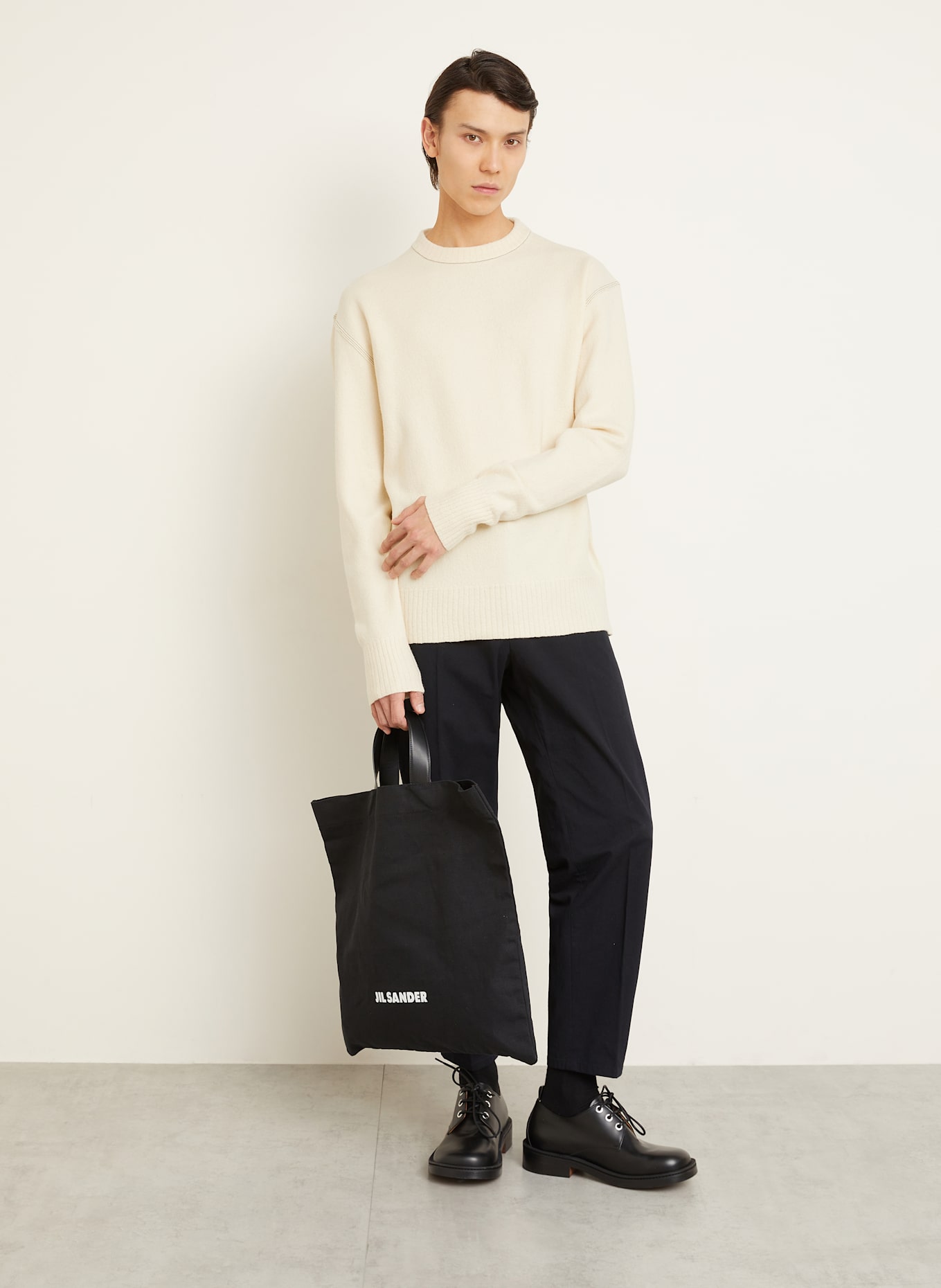 JIL SANDER Sweter: ECRU
