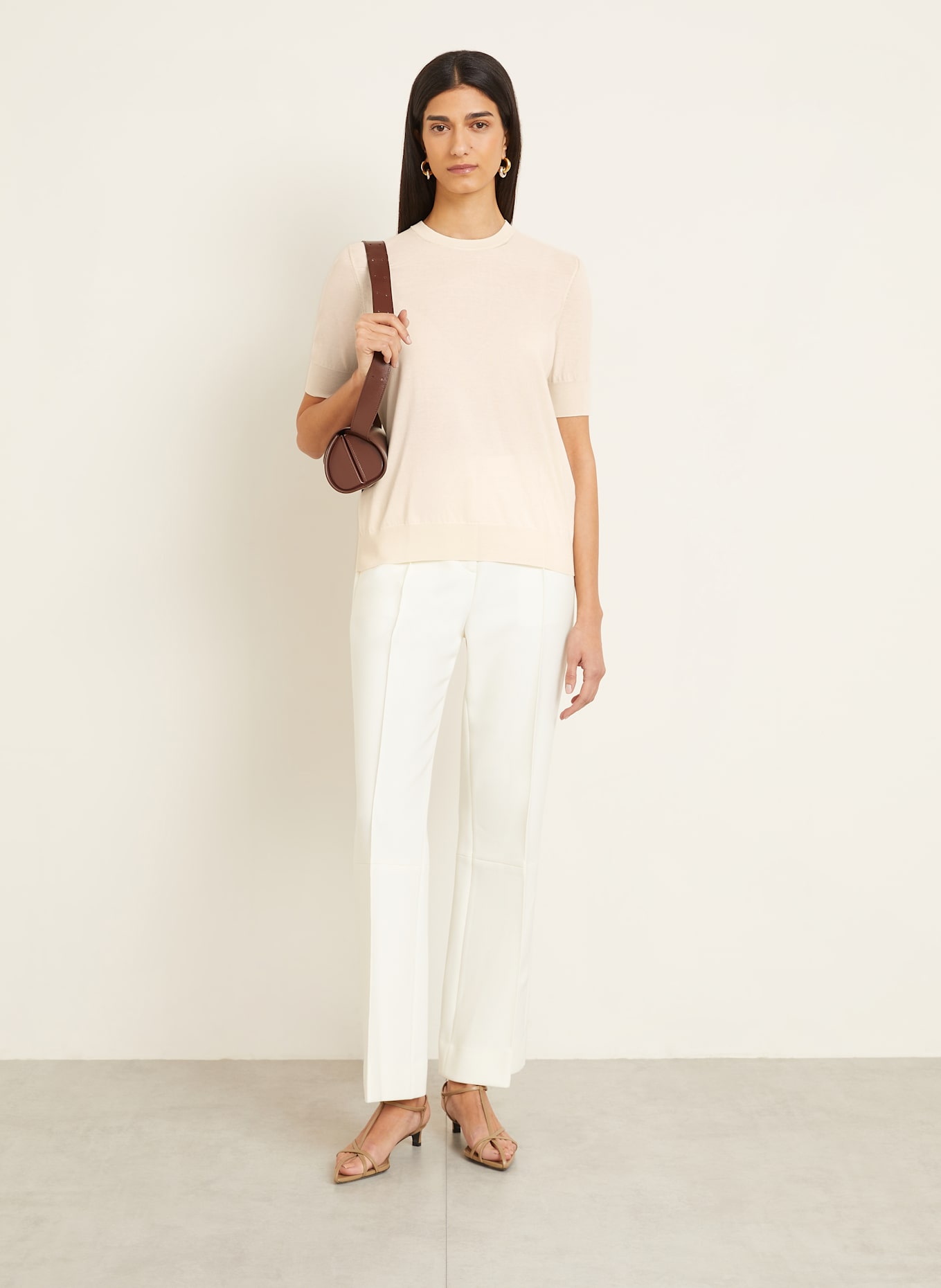 JIL SANDER Strickshirt: WEISS