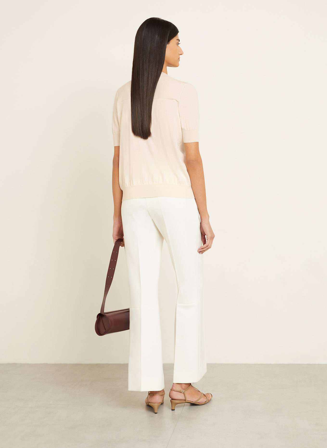 JIL SANDER Strickshirt: WEISS