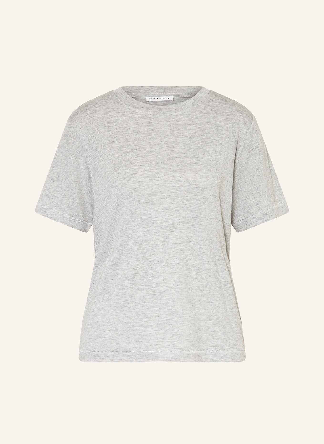 TRUE RELIGION Tričko: ŠEDÁ