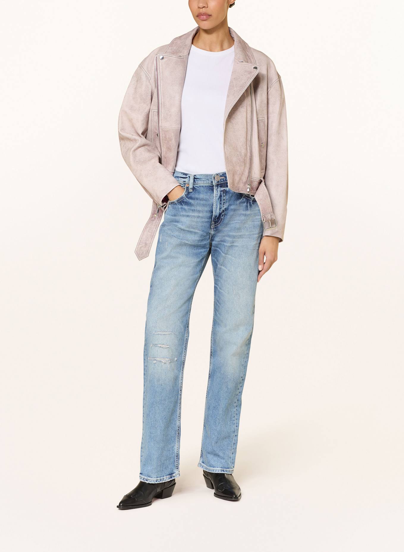 TRUE RELIGION Džíny v roztrhaném stylu KATE: 4000 LIGHT BLUE