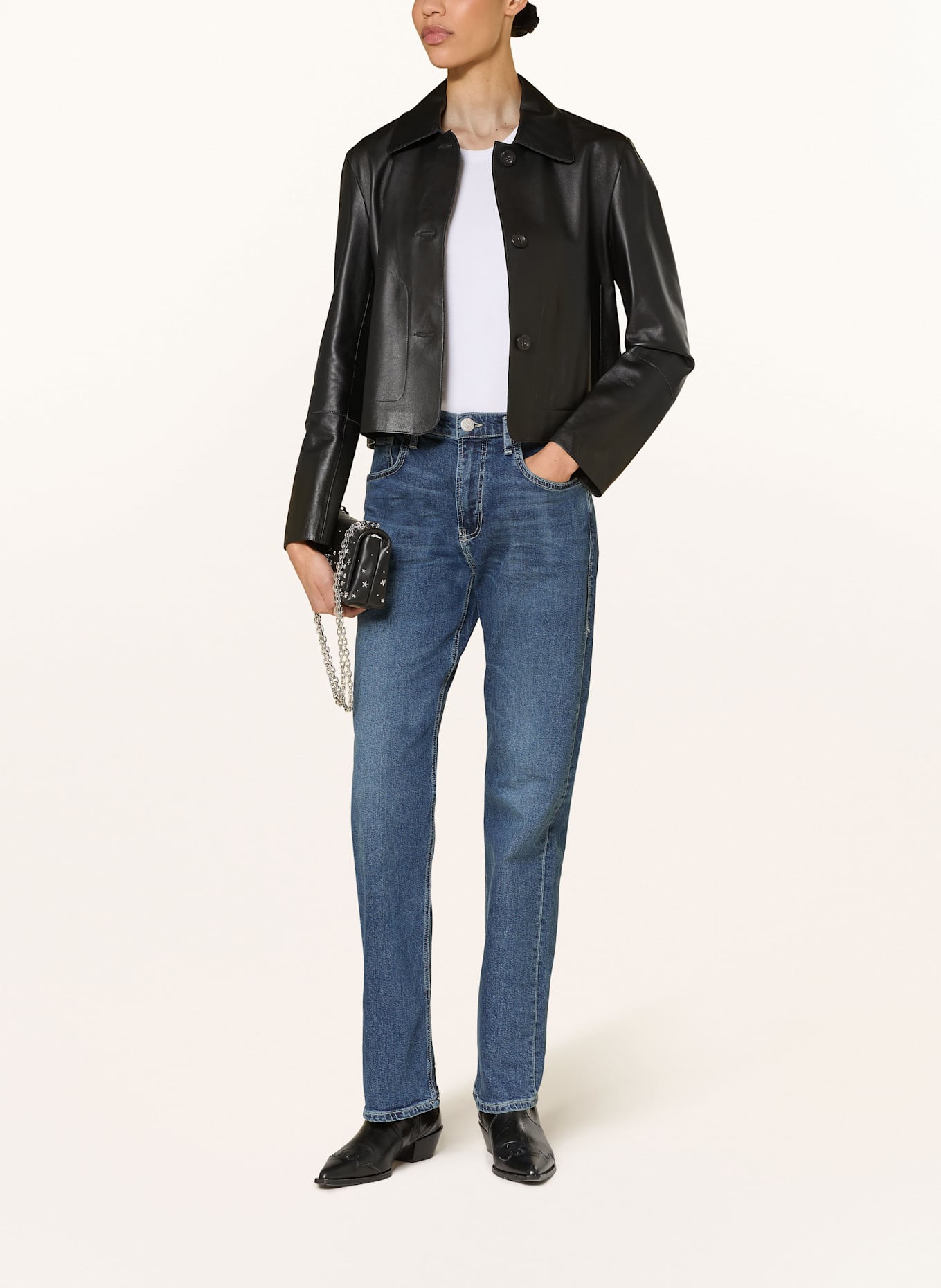 TRUE RELIGION Straight wide jeans KATE: 4646 Light Blue