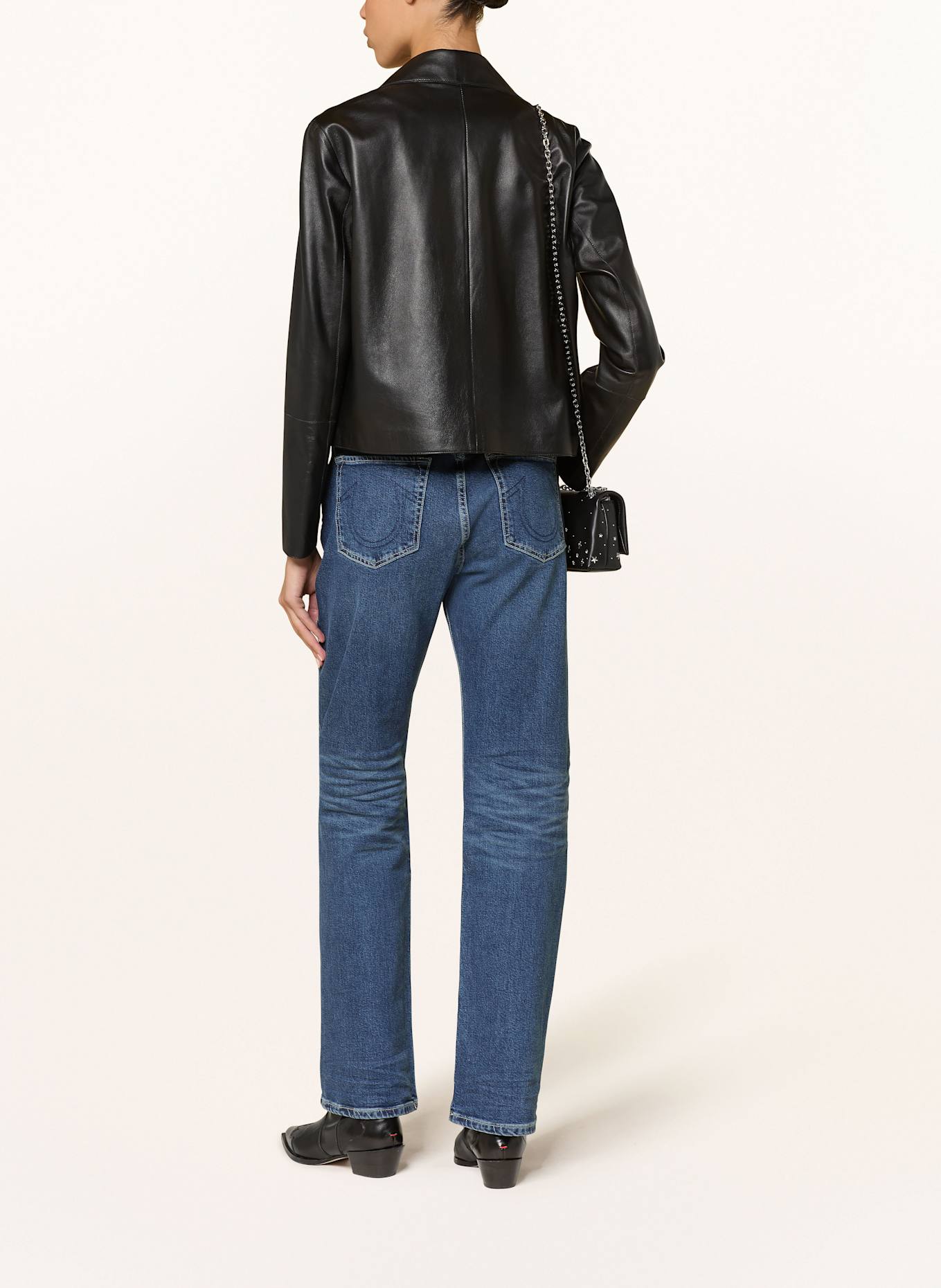 TRUE RELIGION Straight wide jeans KATE: 4646 Light Blue