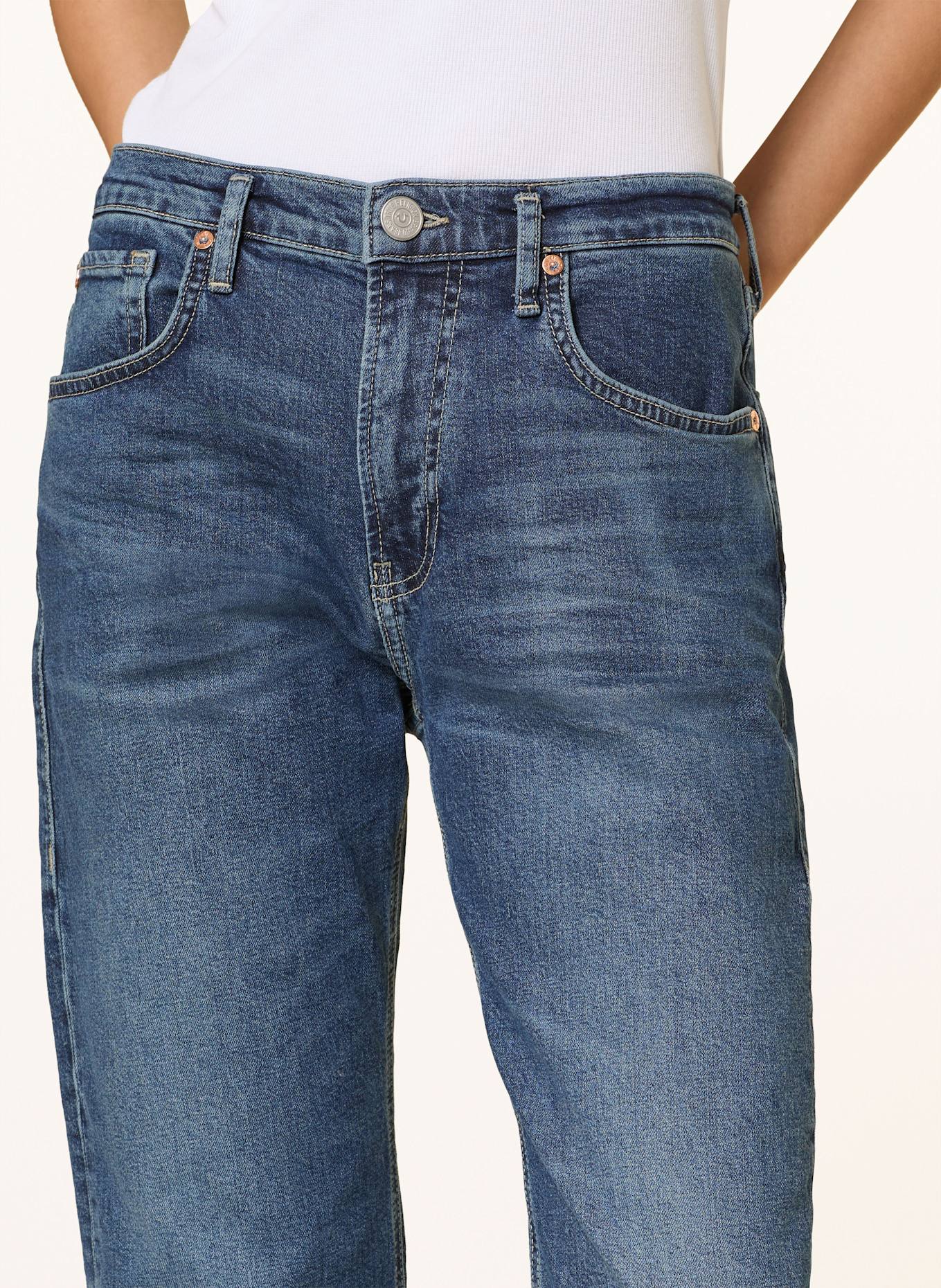 TRUE RELIGION Straight wide jeans KATE: 4646 Light Blue