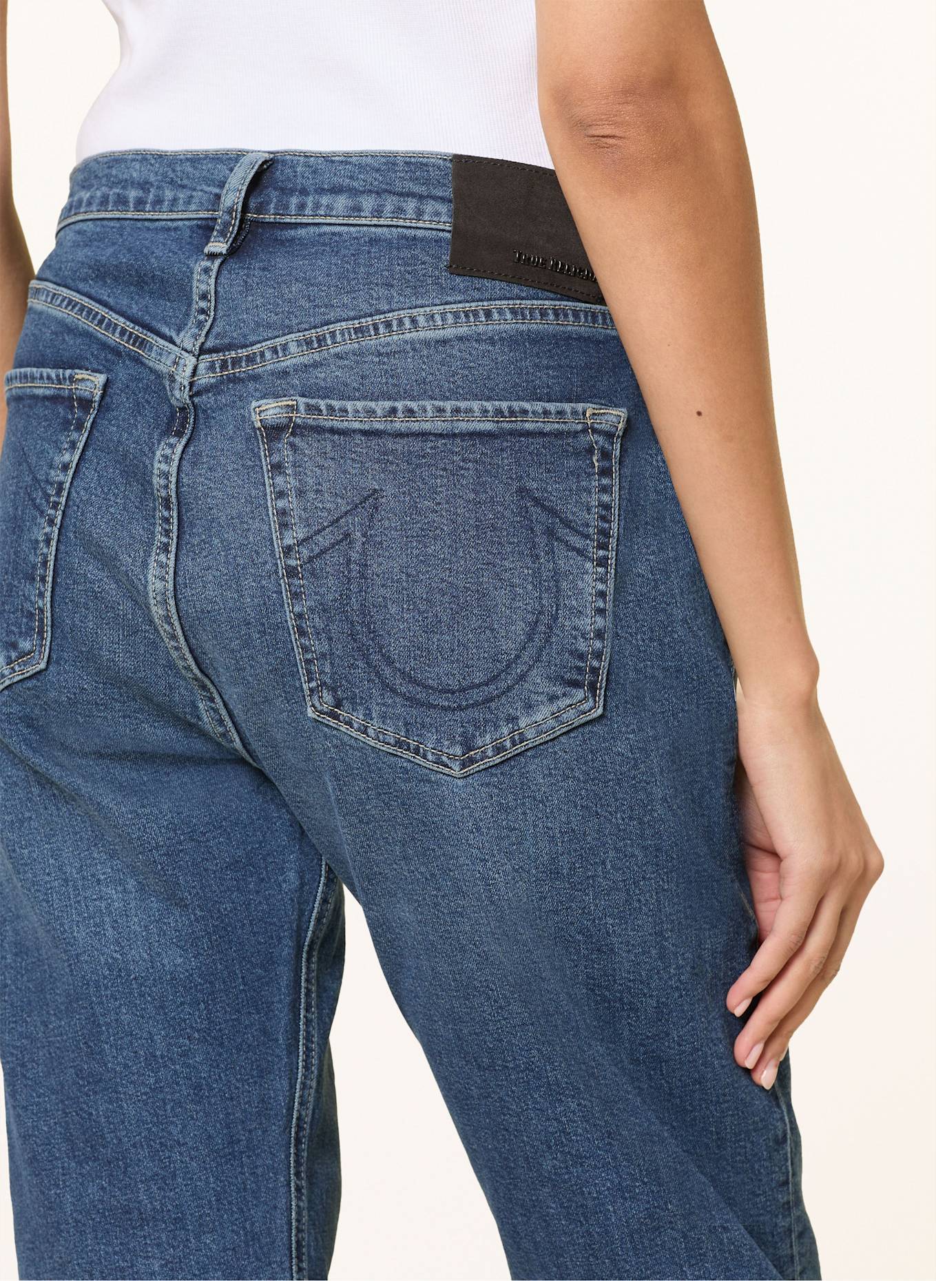 TRUE RELIGION Straight wide jeans KATE: 4646 Light Blue