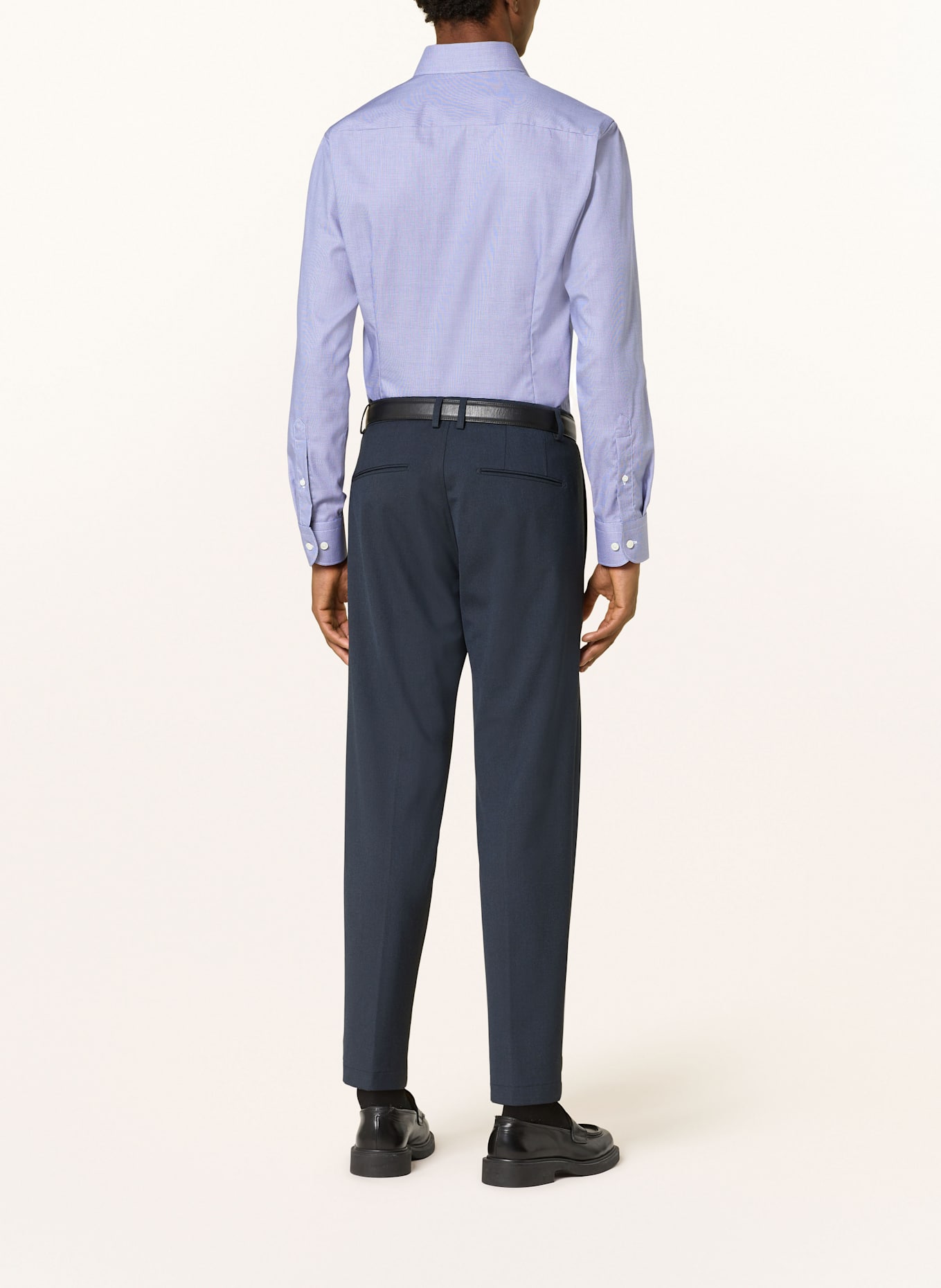 ETON Shirt slim fit: DARK BLUE / WHITE