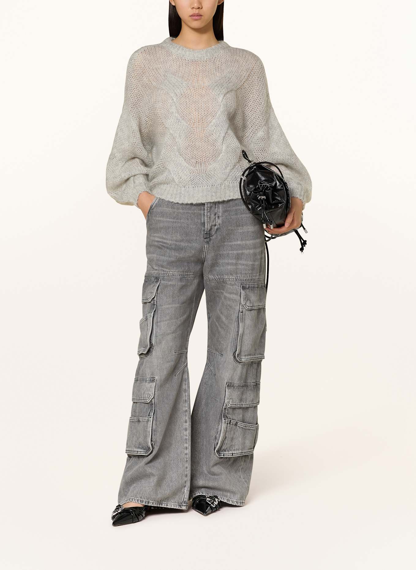 GESTUZ ZENIAGZ sweater with mohair: LIGHT GRAY