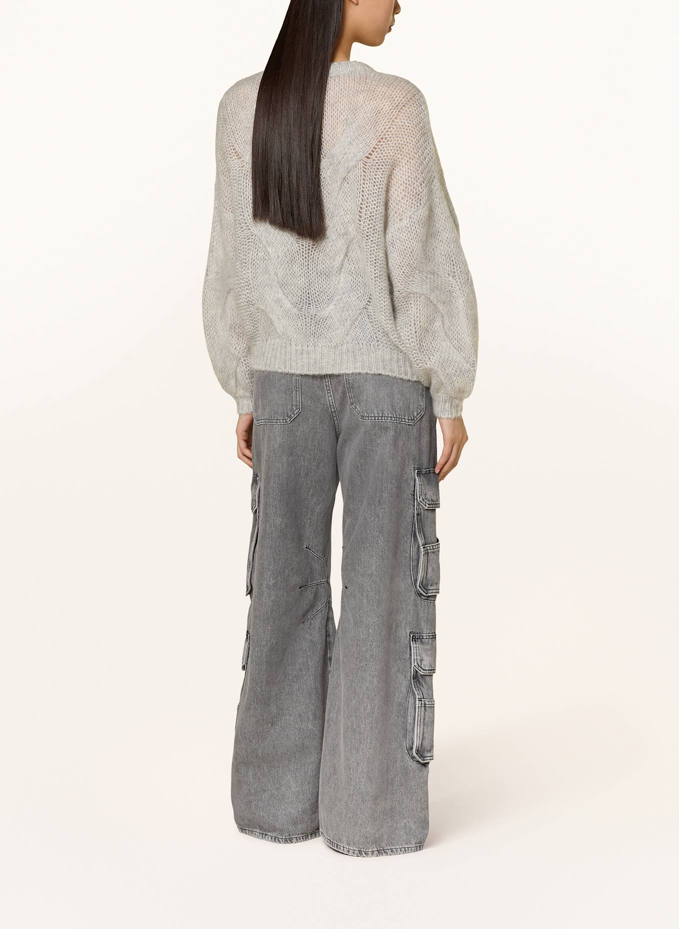 GESTUZ ZENIAGZ sweater with mohair: LIGHT GRAY
