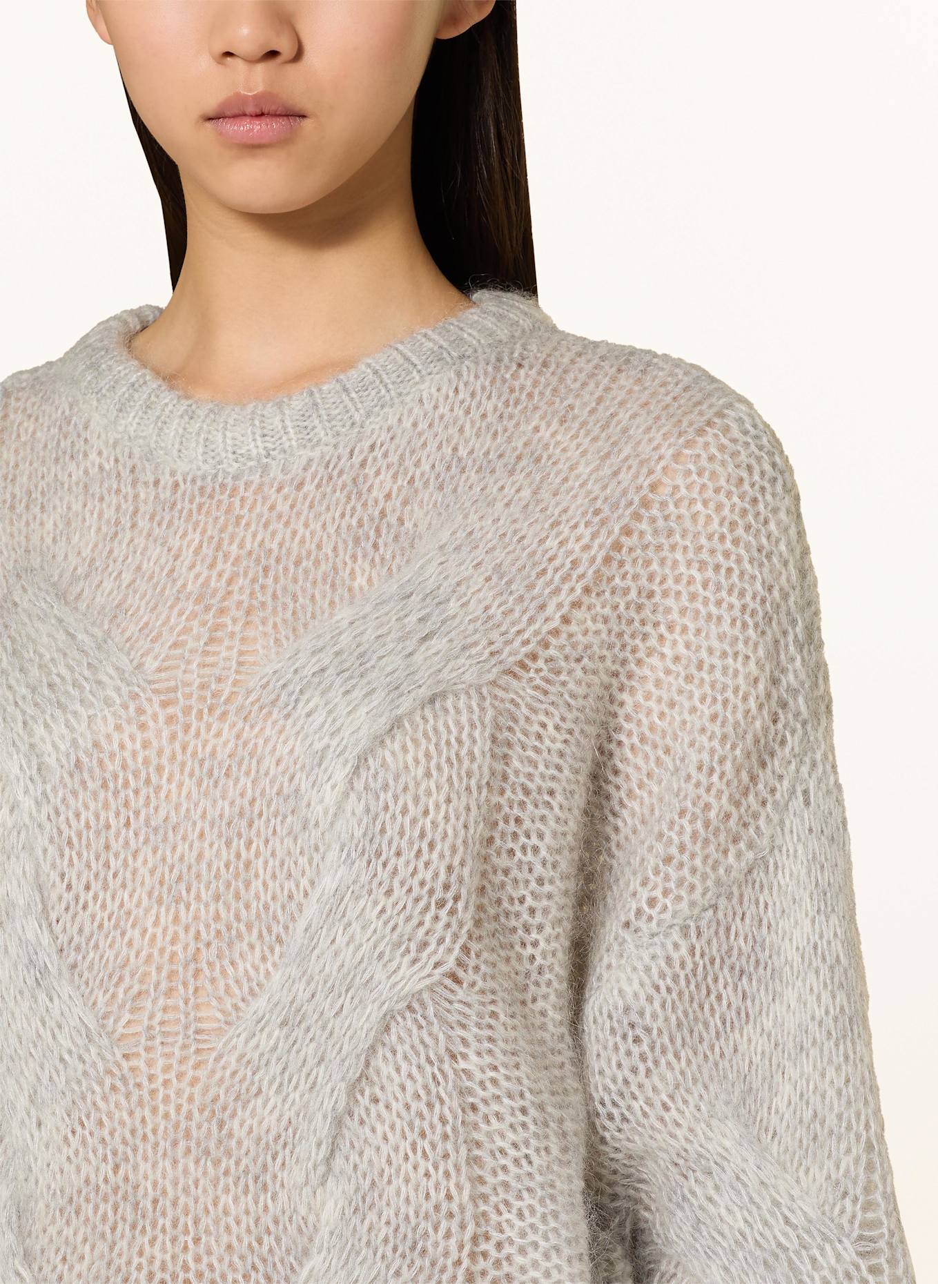 GESTUZ ZENIAGZ sweater with mohair: LIGHT GRAY