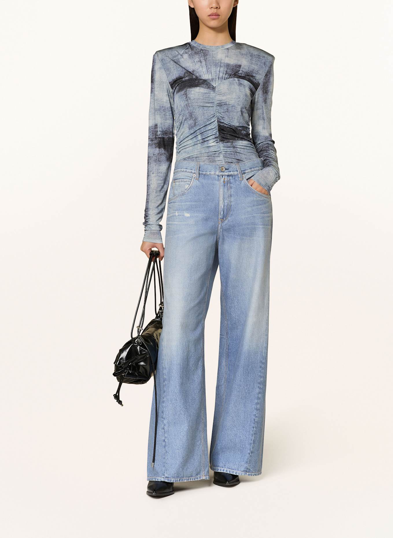 GESTUZ Longsleeve AREENGZ: DUNKELBLAU / HELLBLAU