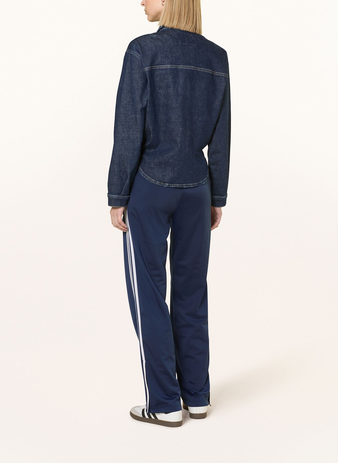 adidas Originals Track Pants FIREBIRD ADICOLOR: DUNKELBLAU/ WEISS