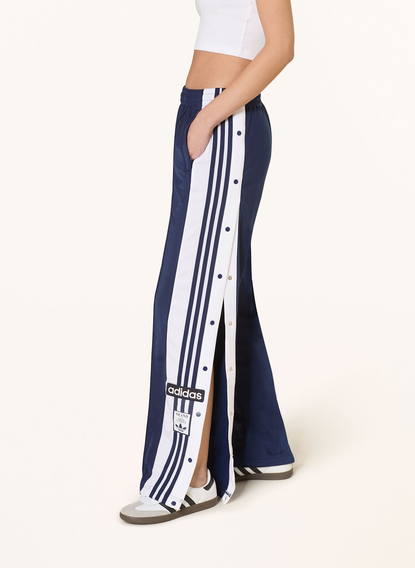 adidas Originals Spodnie dresowe ADIBREAK: GRANATOWY / BIAŁY