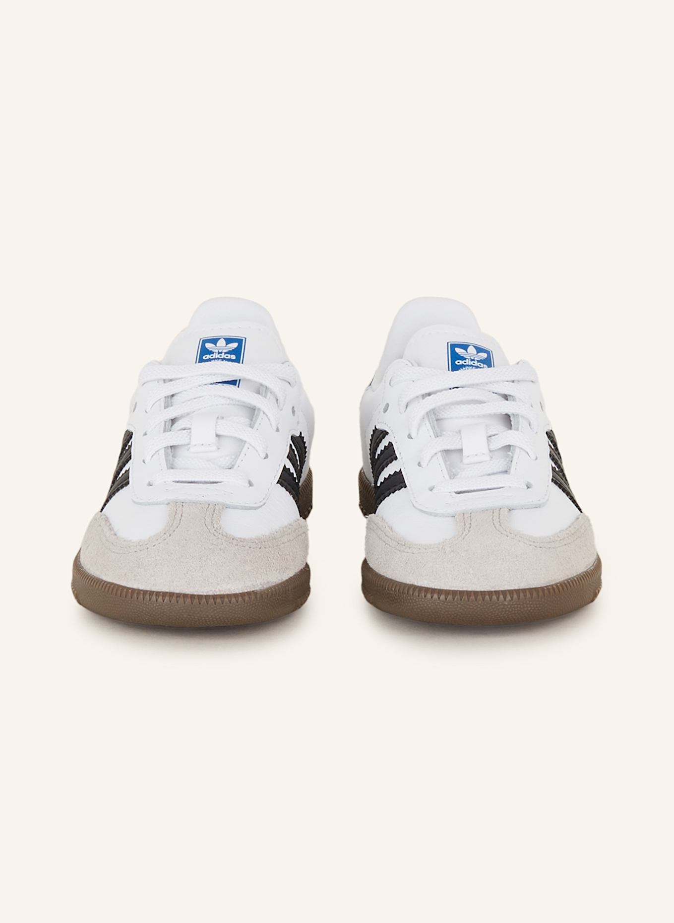 adidas Originals Sneakersy SAMBA OG ELASTIC LACE: BIAŁY / CZARNY / KREMOWY