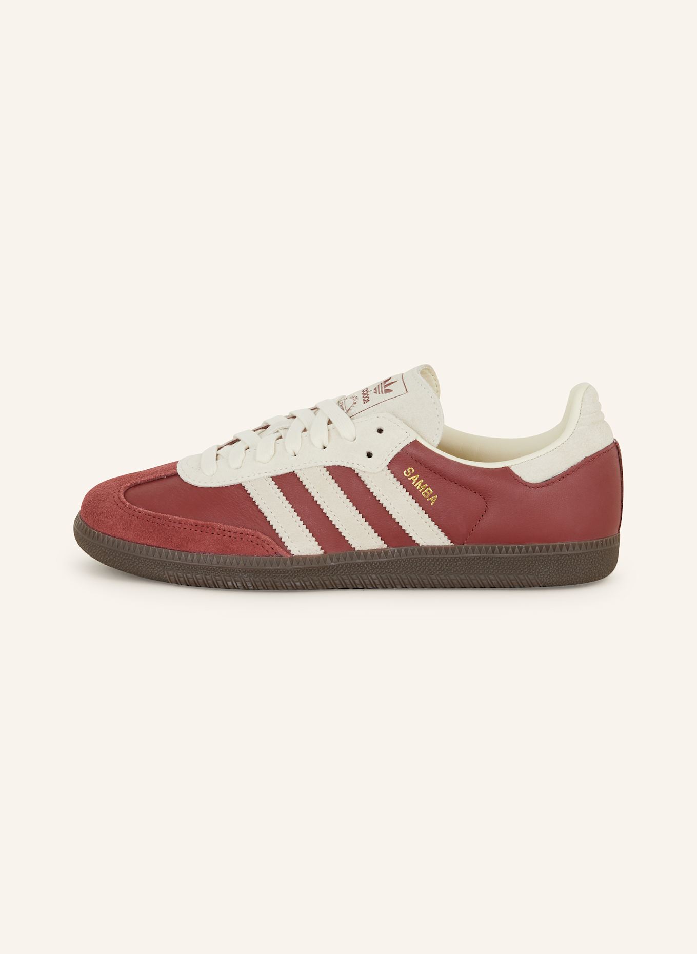 adidas Originals Sneaker SAMBA OG: DUNKELROT/ ECRU