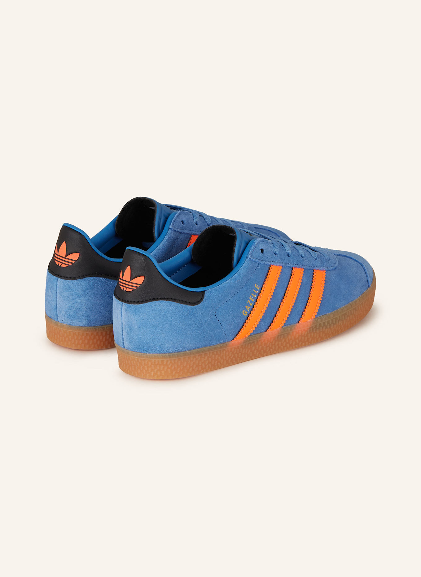 adidas Originals Sneaker GAZELLE: BLAU/ NEONORANGE
