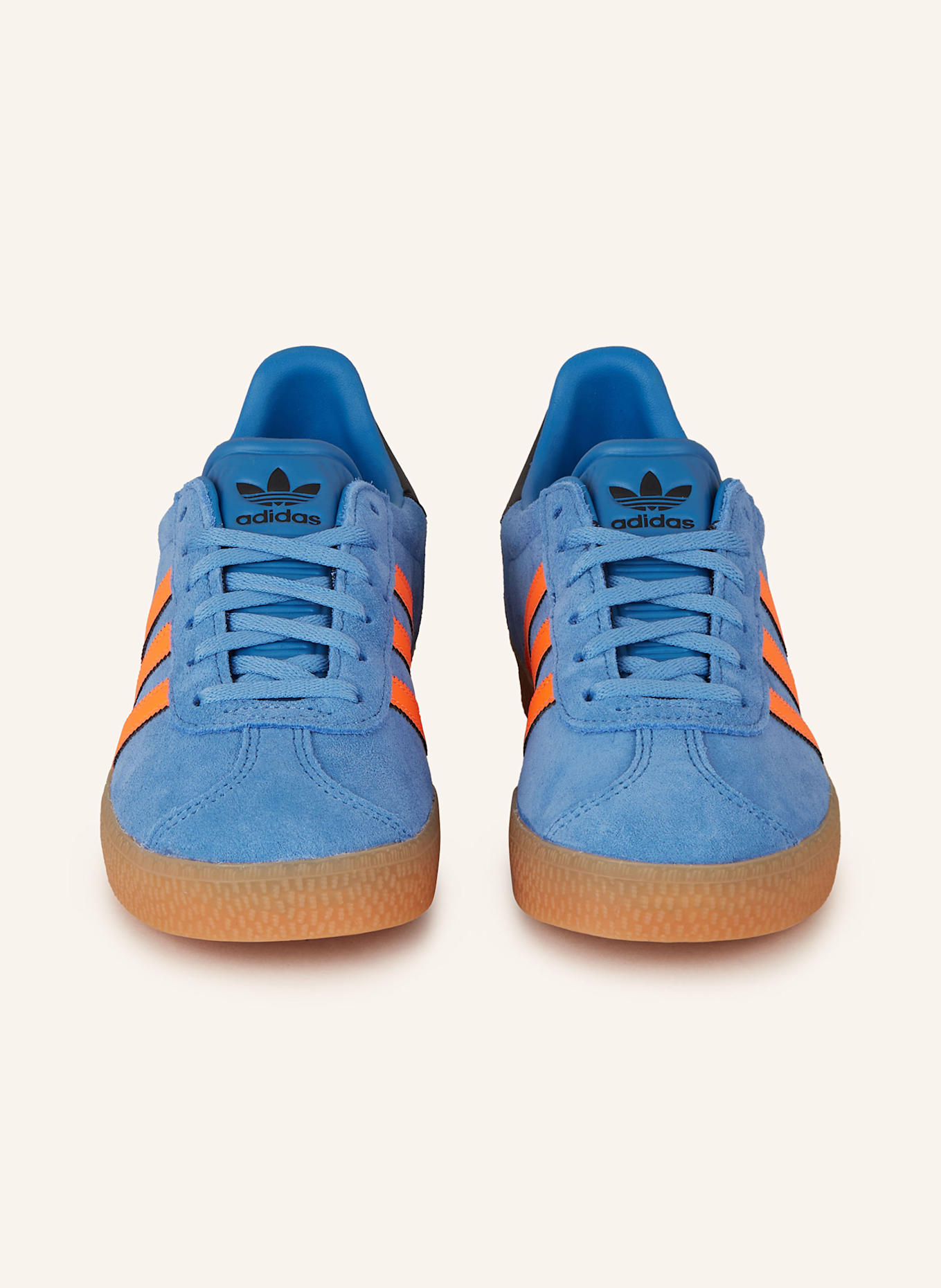 adidas Originals Sneaker GAZELLE: BLAU/ NEONORANGE