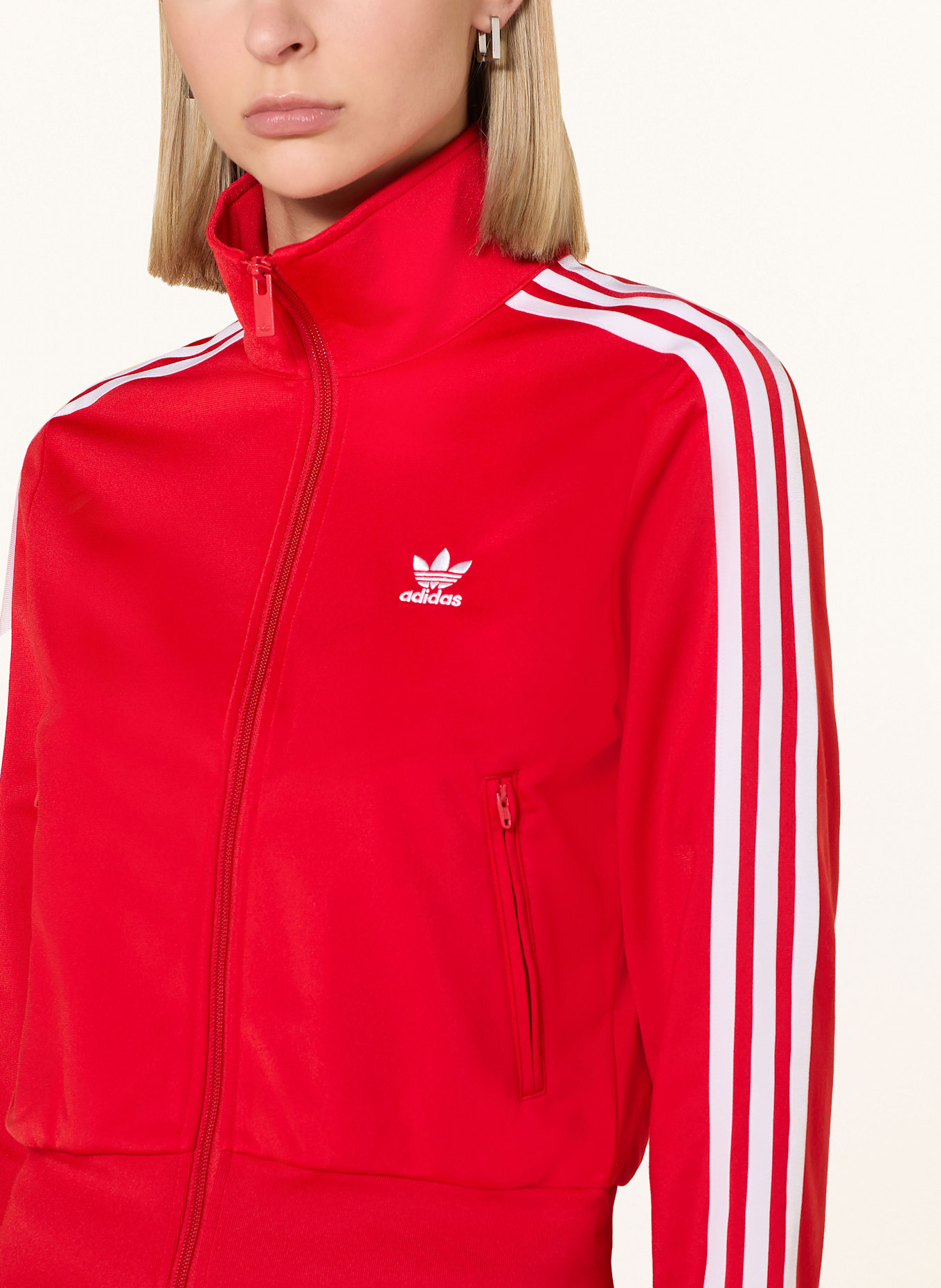 adidas Originals Sweatjacke FIREBIRD ADICOLOR: ROT/ WEISS