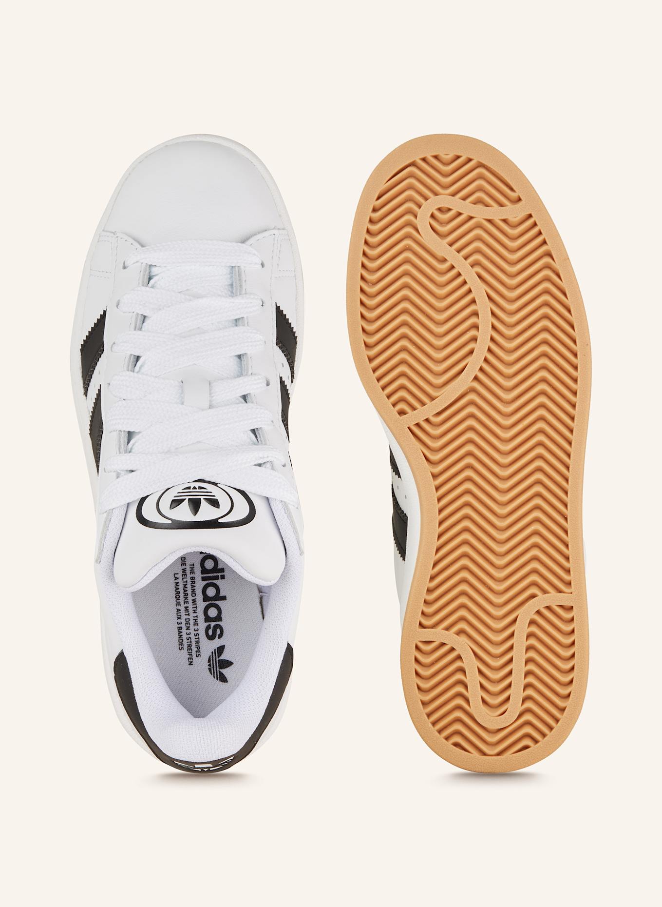 adidas Originals Sneaker CAMPUS 00S: WEISS/ SCHWARZ