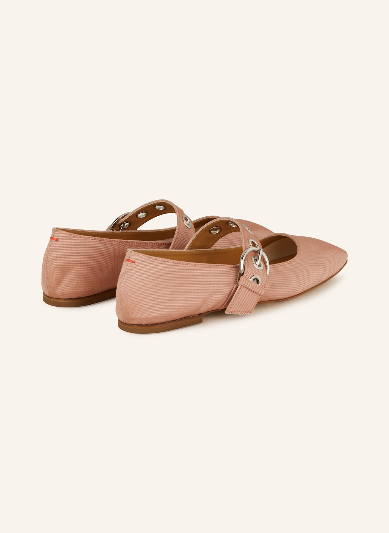 Aeyde Mary Jane ballets flats UMA UMA EYELET GROSGRAIN: ROSE