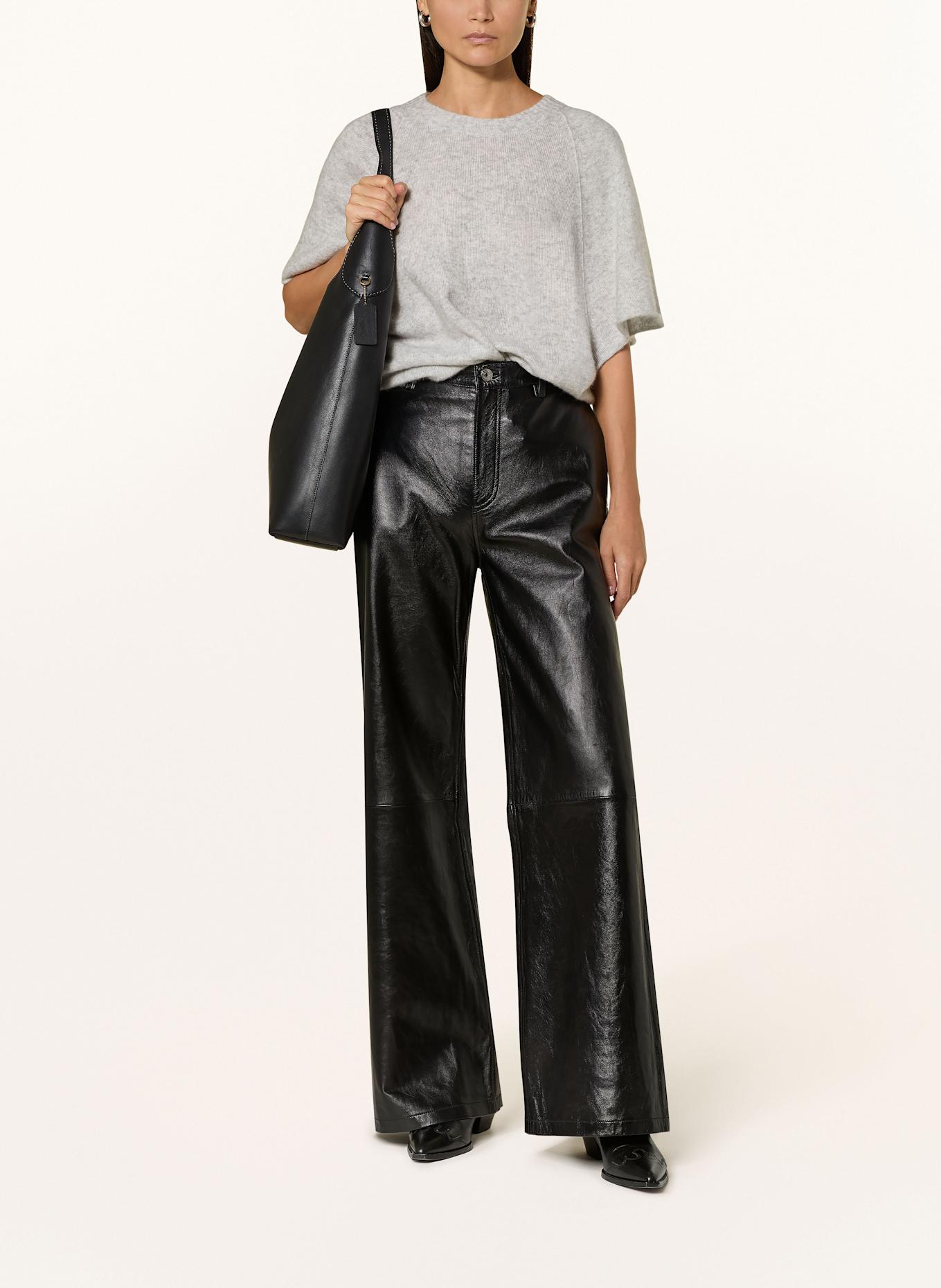 HERZEN'S ANGELEGENHEIT Dzianinowa koszulka z kaszmiru: JASNOCZARY