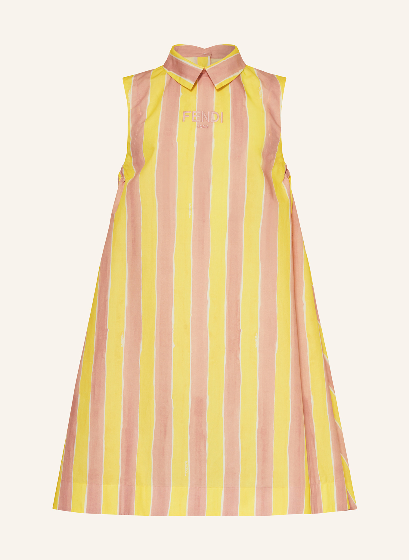 FENDI Sukienka: ŻÓŁTY / BRUDNY RÓŻ