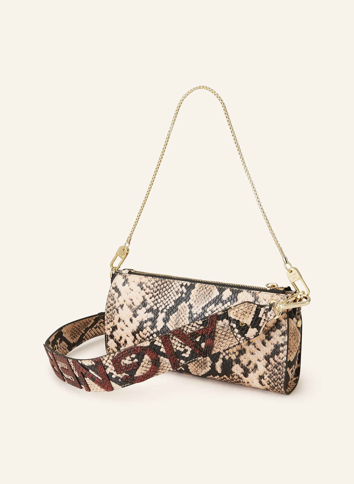 AIGNER Schultertasche IVY: CREME/ SCHWARZ