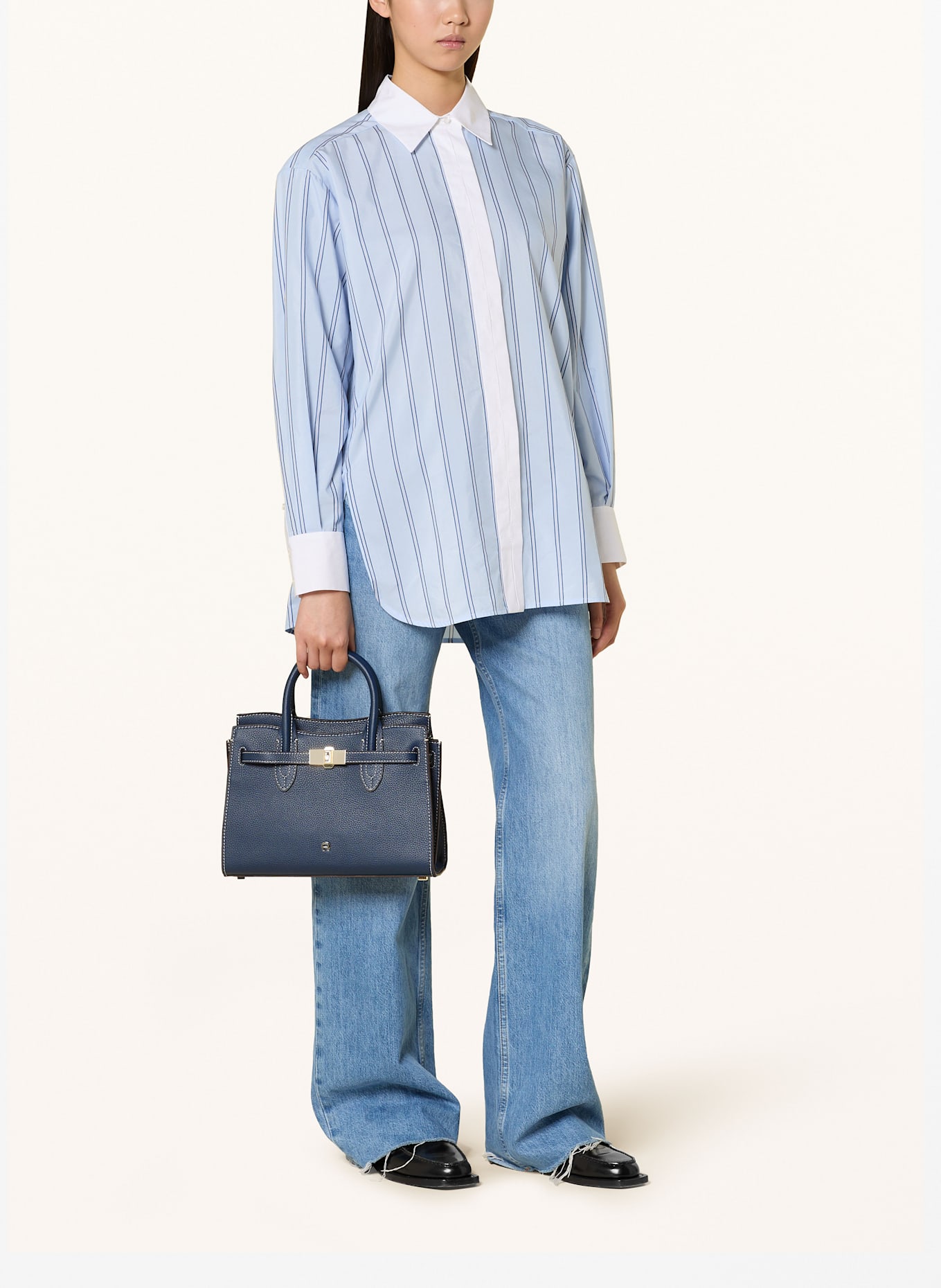 AIGNER Handtasche FARAH MEDIUM: DUNKELBLAU