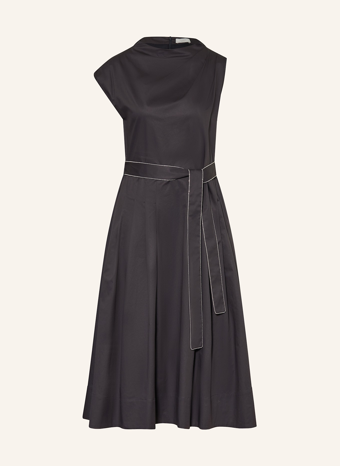 PESERICO Kleid mit Schmuckperlen: DUNKELBLAU