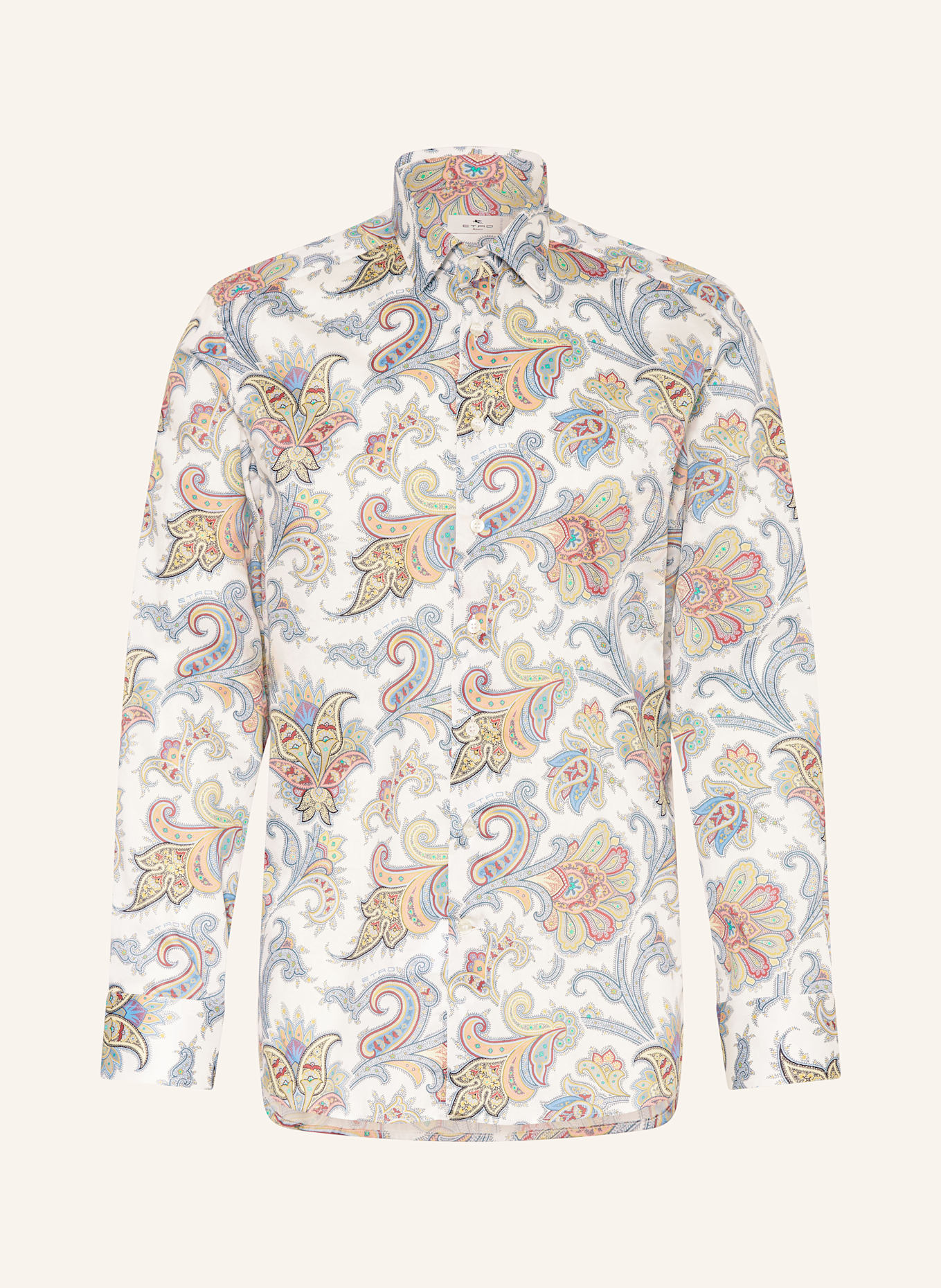 ETRO Hemd Regular Fit: WEISS / BLAU / ROT