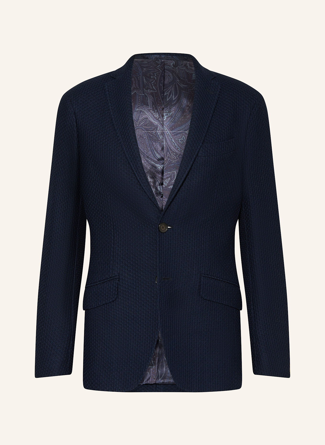 ETRO Marynarka z dzianiny slim fit: GRANATOWY