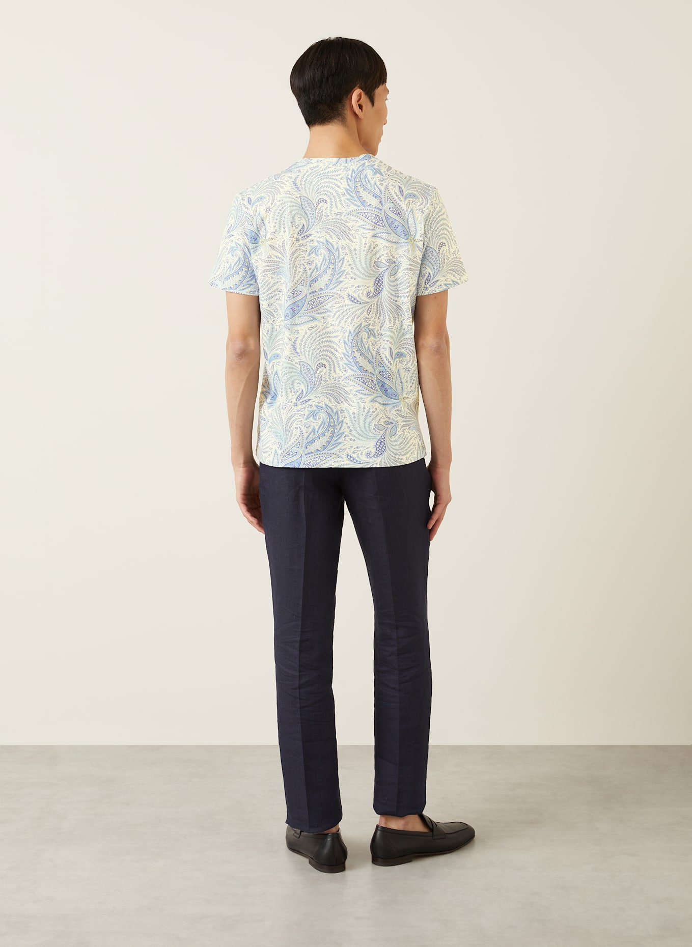 ETRO T-shirt: WHITE / LIGHT BLUE / BLUE GRAY
