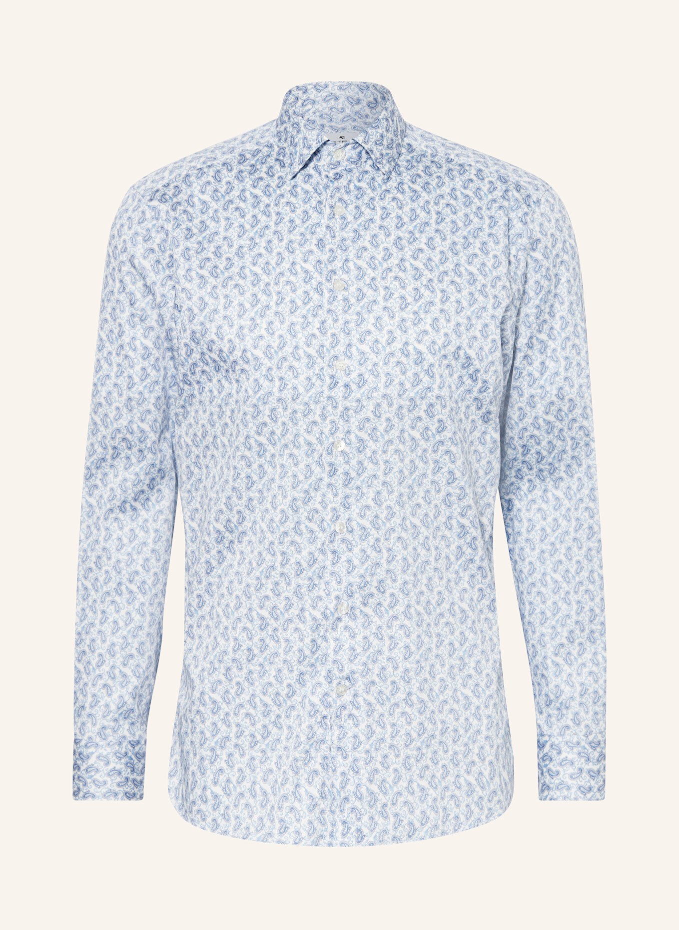 ETRO Hemd Regular Fit: WEISS/ BLAU/ HELLBLAU