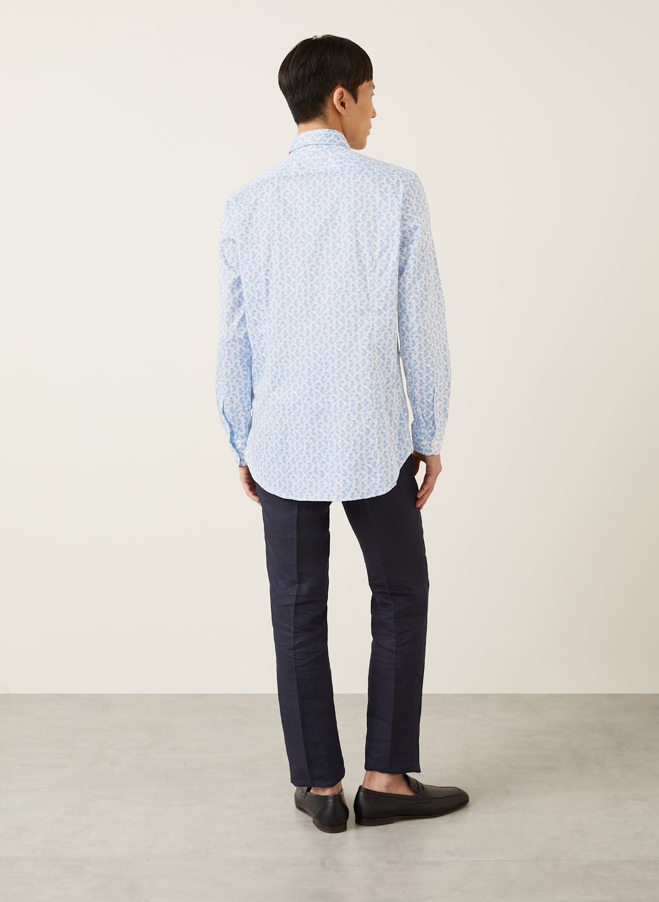 ETRO Hemd Regular Fit: WEISS/ BLAU/ HELLBLAU