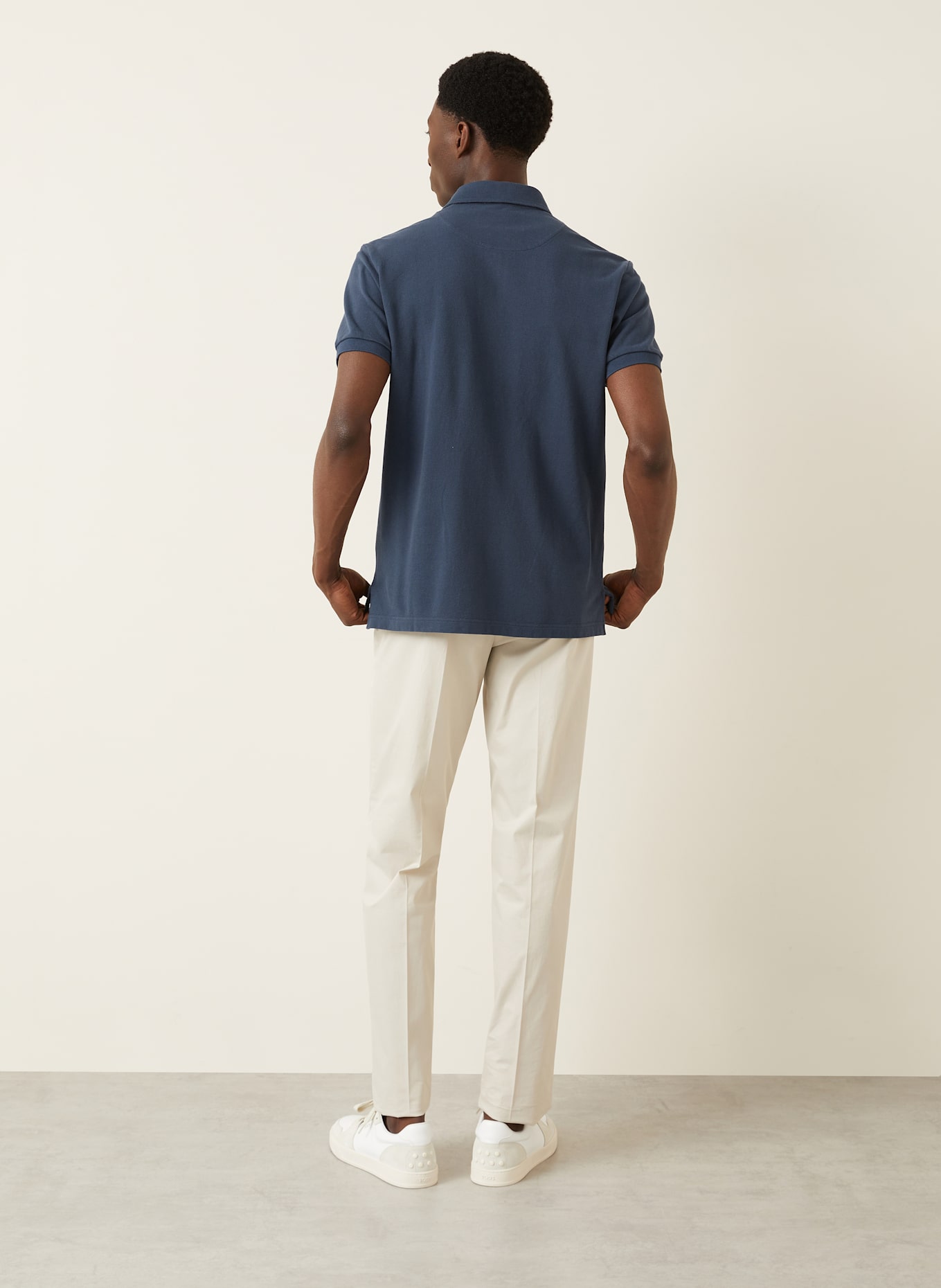 ETRO Piqué-Poloshirt: DUNKELBLAU