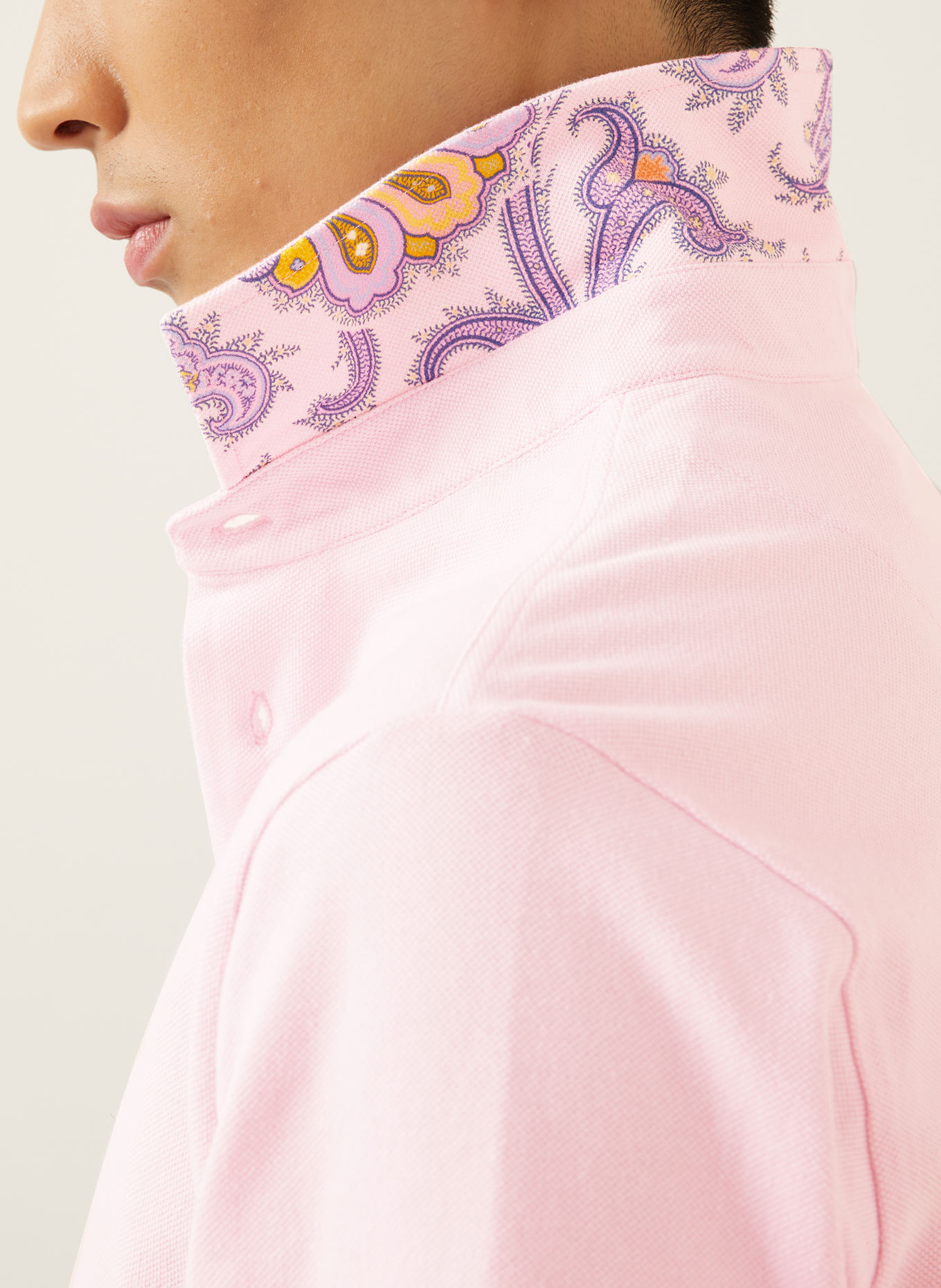 ETRO Koszulka polo z piki: RÓŻOWY