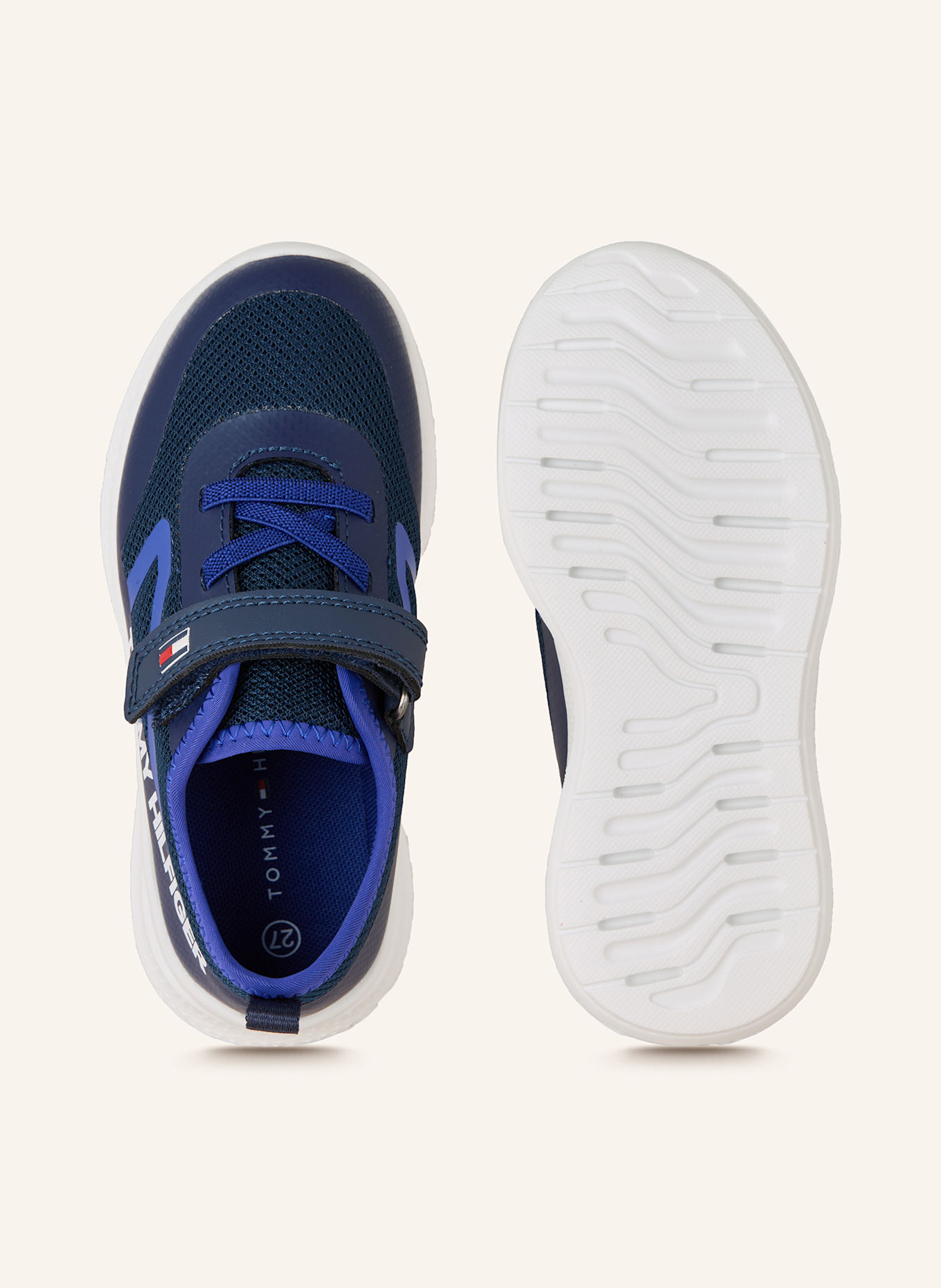 TOMMY HILFIGER Sneaker: DUNKELBLAU / BLAU