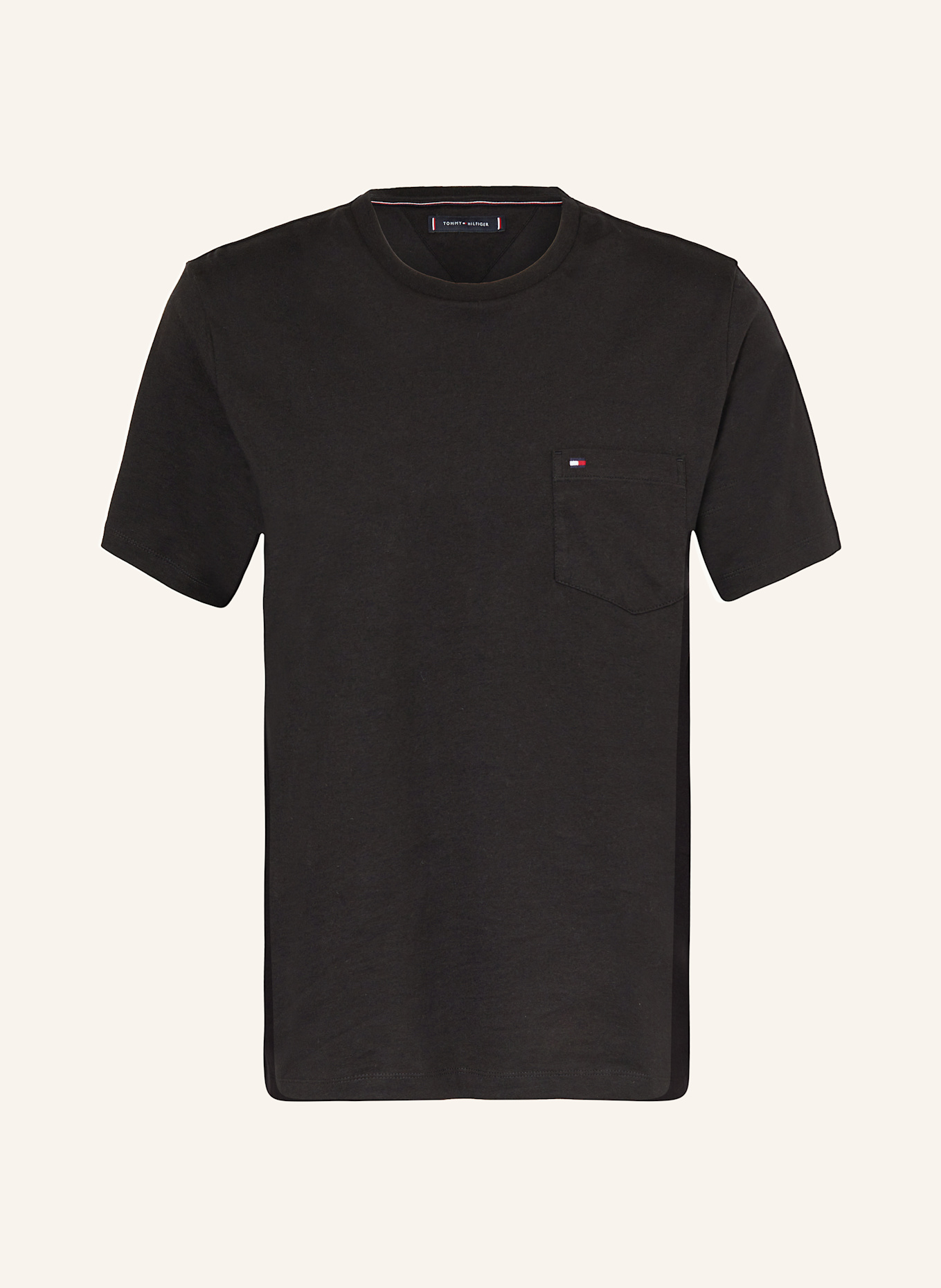 TOMMY HILFIGER T-Shirt: SCHWARZ