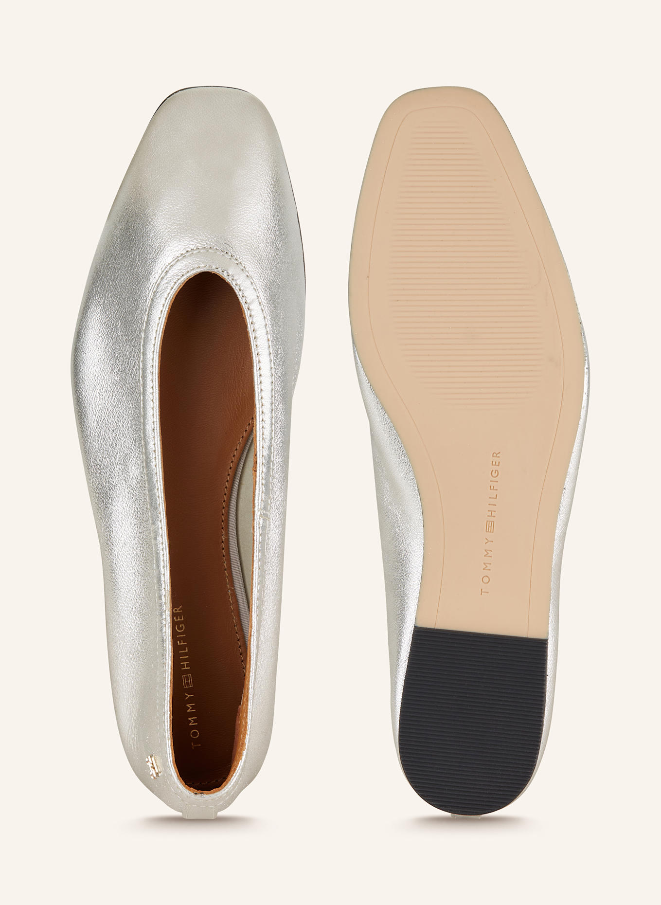 TOMMY HILFIGER Ballerinas: SILBER